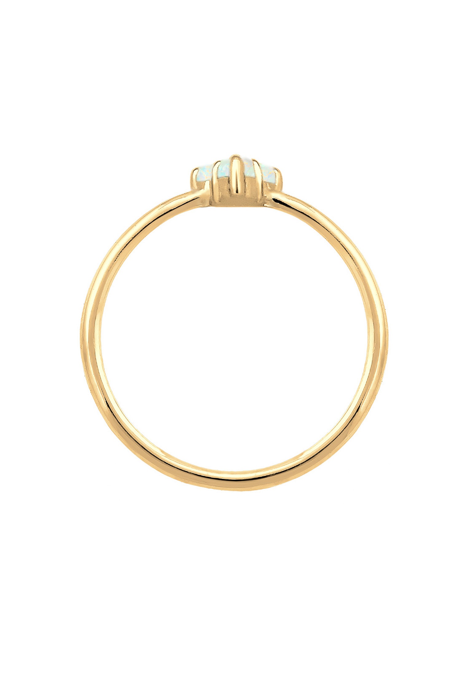 Elli Silberring »Ring Opal Kreis Trio Trend 925er Silber«