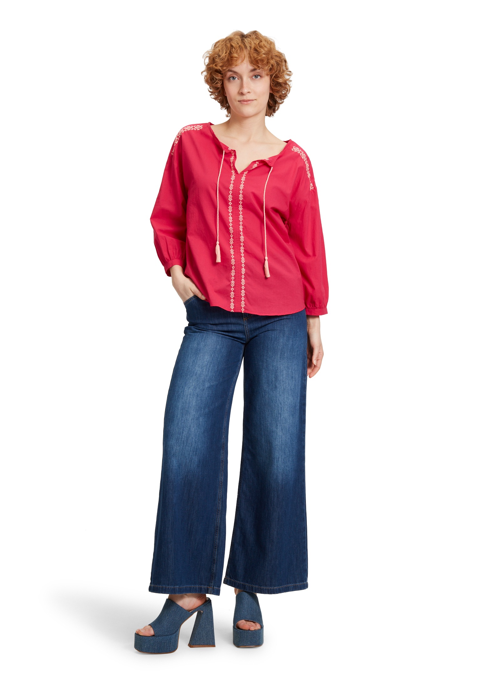 Cartoon Klassische Bluse »Tunika-Bluse mit Stickerei«