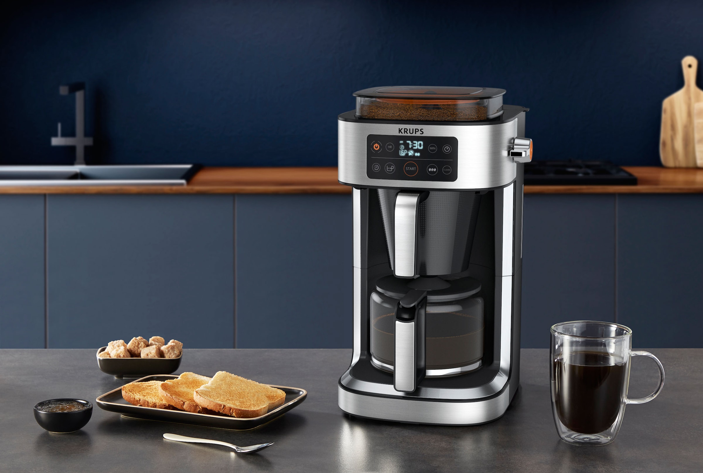 Krups Filterkaffeemaschine 400 Aroma Partner«, OTTO für l bei jetzt g »KM760D bis Kaffeekanne, zu Kaffee Kaffee-Vorratsbox kaufen frischen integrierte 1,25