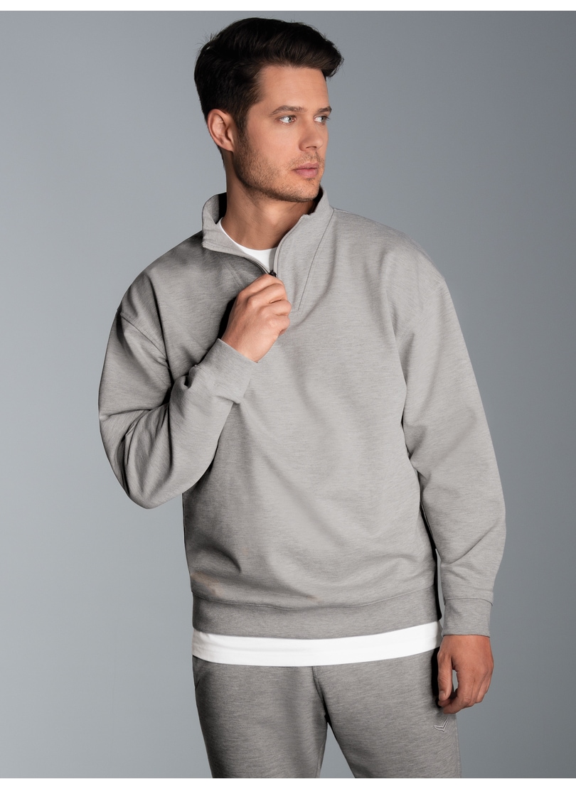 Trigema Sweatshirt »TRIGEMA Troyer in bequemer Sweat-Qualität«