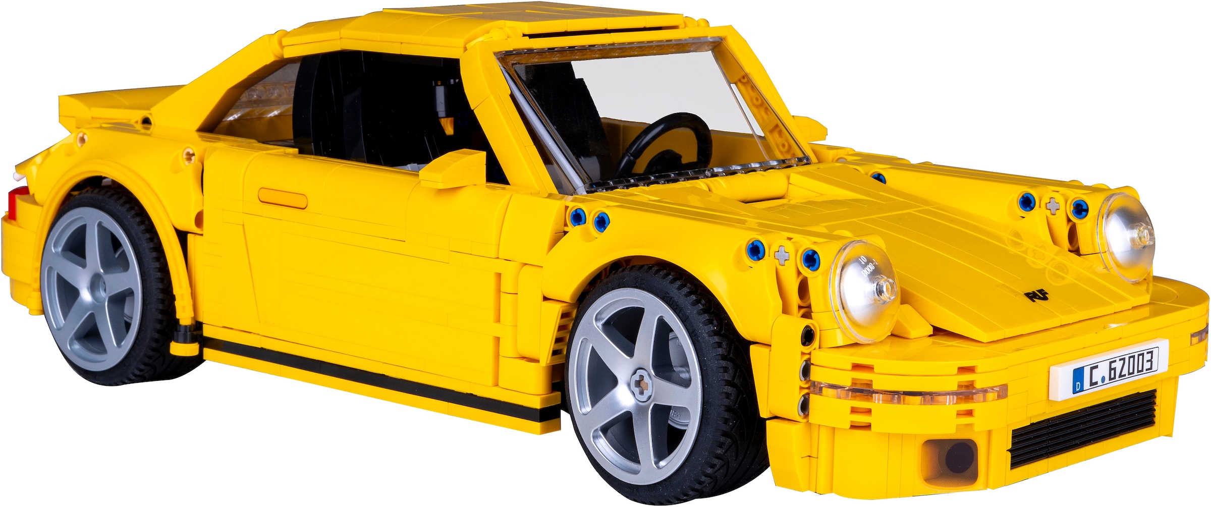Jamara Konstruktions-Spielset »CaDA, RUF CTR 2017 Yellowbird 1:12 gelb Bricks«, (1515 St.)