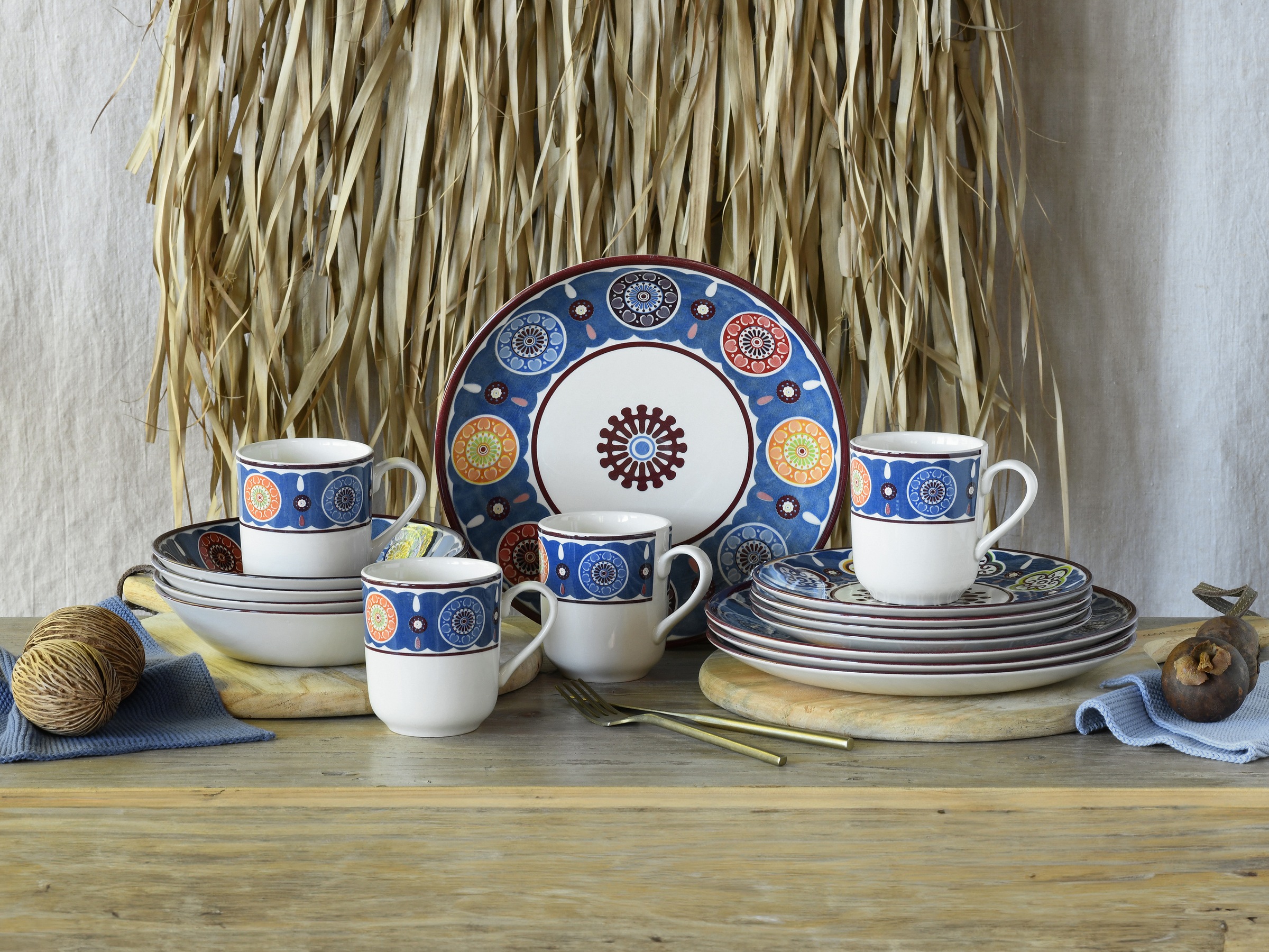 CreaTable Kombiservice »Sumaya, Kombi-Service 16-tlg« Mandala Motive