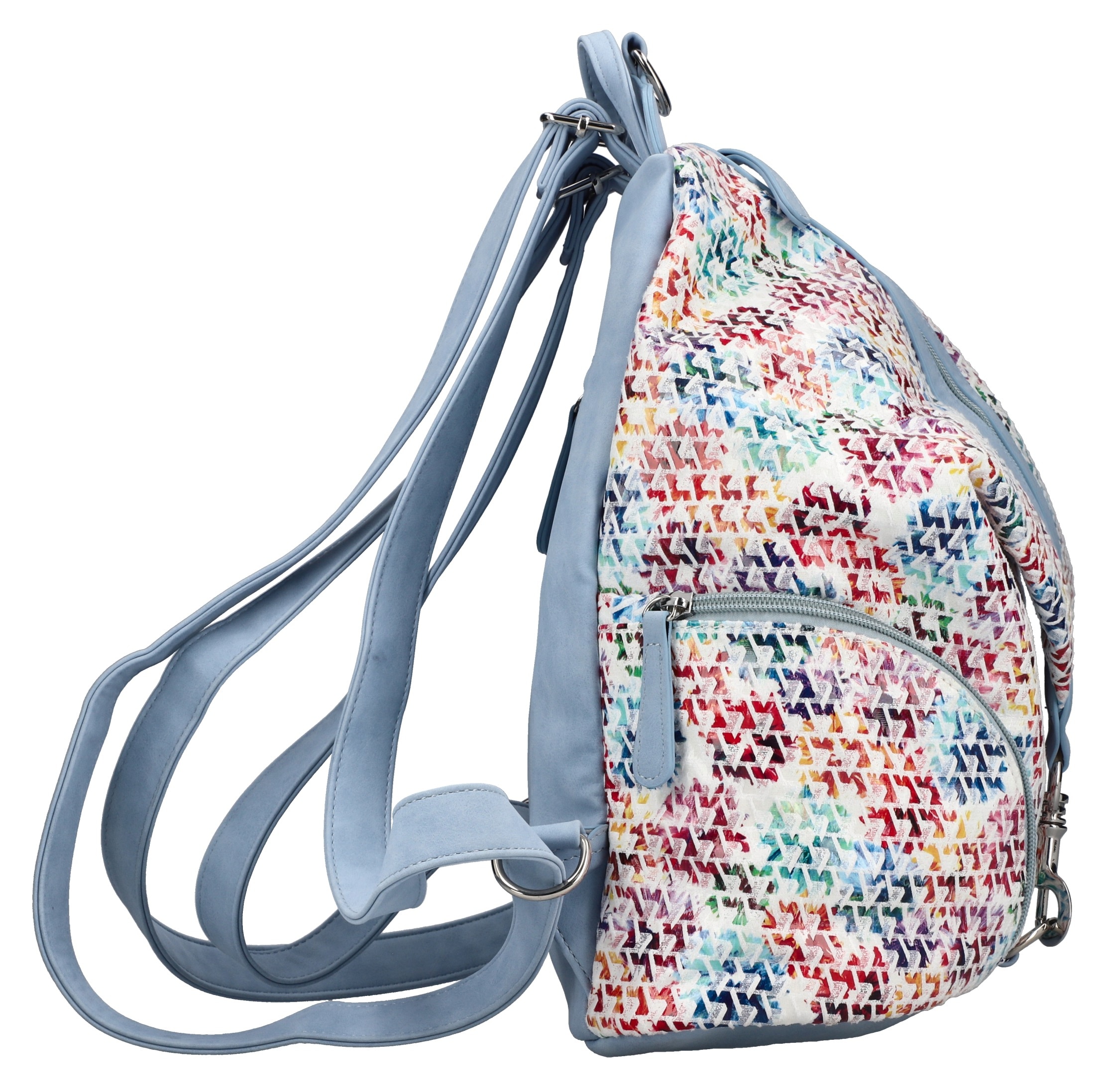 Rieker Cityrucksack, Damen Rucksack, Freizeitrucksack in bunter Optik