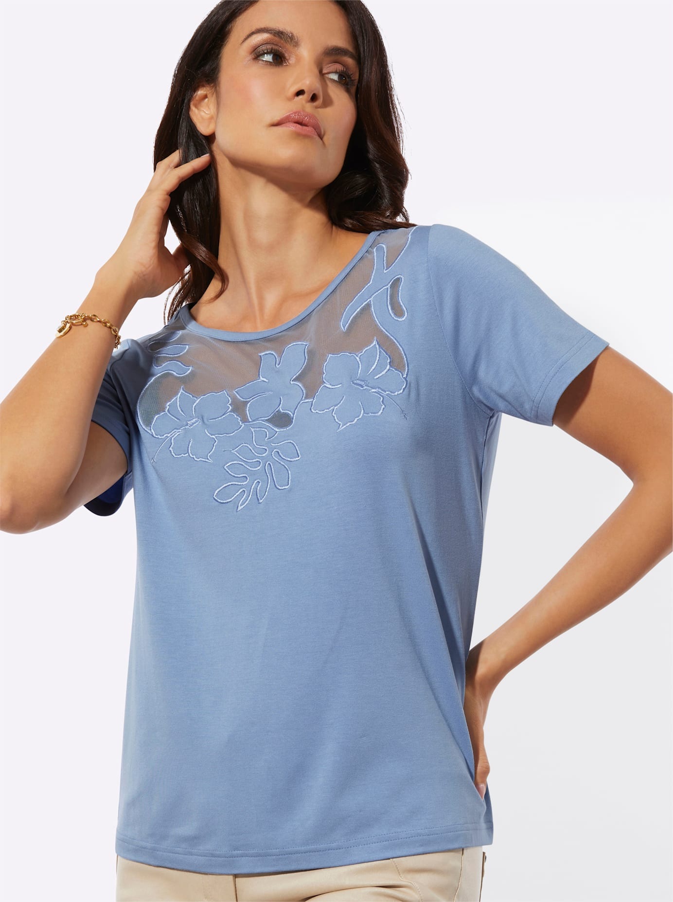 creation L Kurzarmshirt »Shirt«, 1 tlg.
