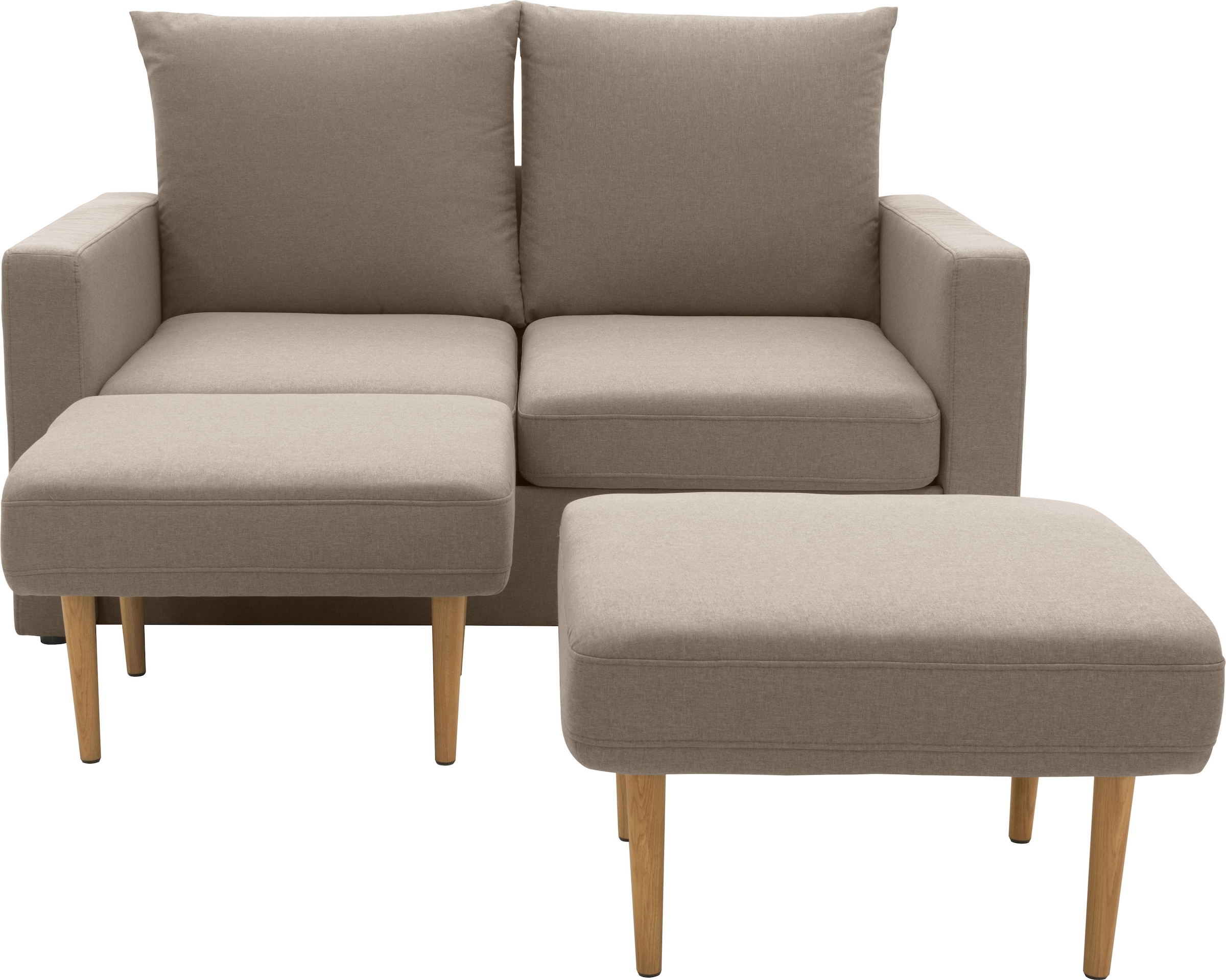 DOMO collection 2-Sitzer »Slunce, Outdoor-Raumwunder« 2-Sitzer inkl. 2 Hocker, Outdoor geeignet