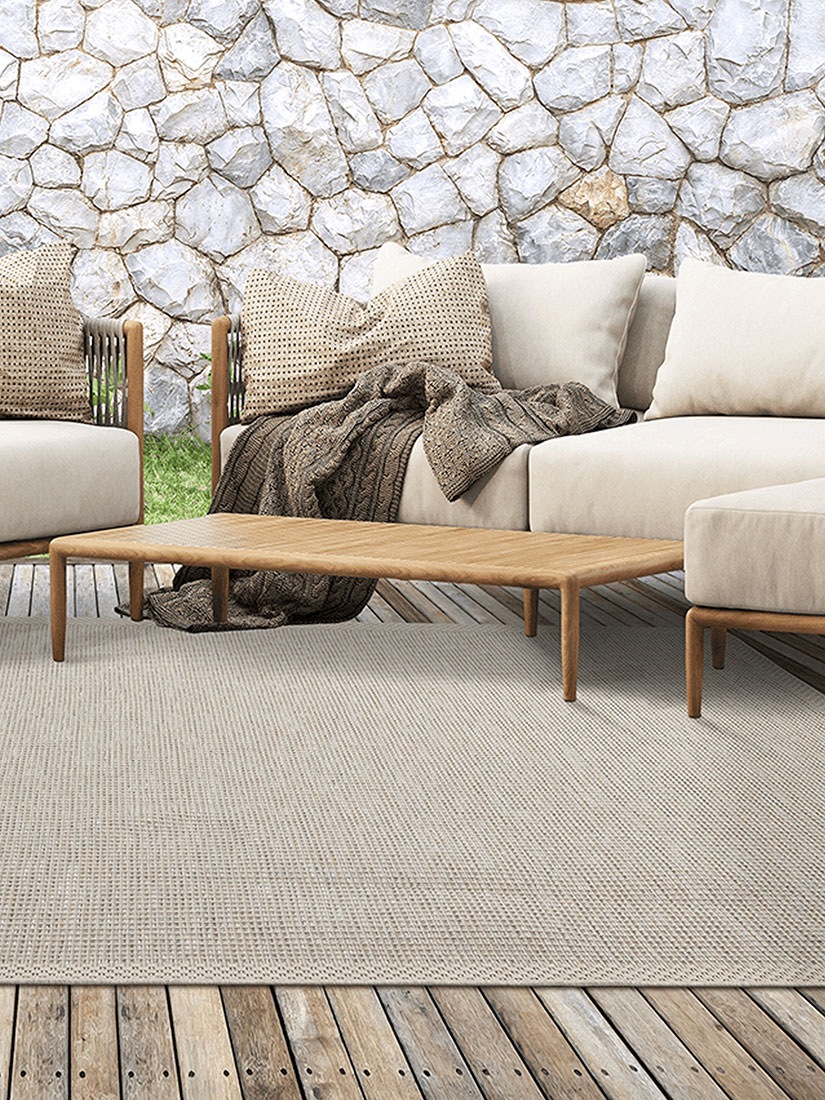 the carpet Teppich »Calgary« rechteckig 1 mm Höhe moderner robuster In und Outdoor Teppich