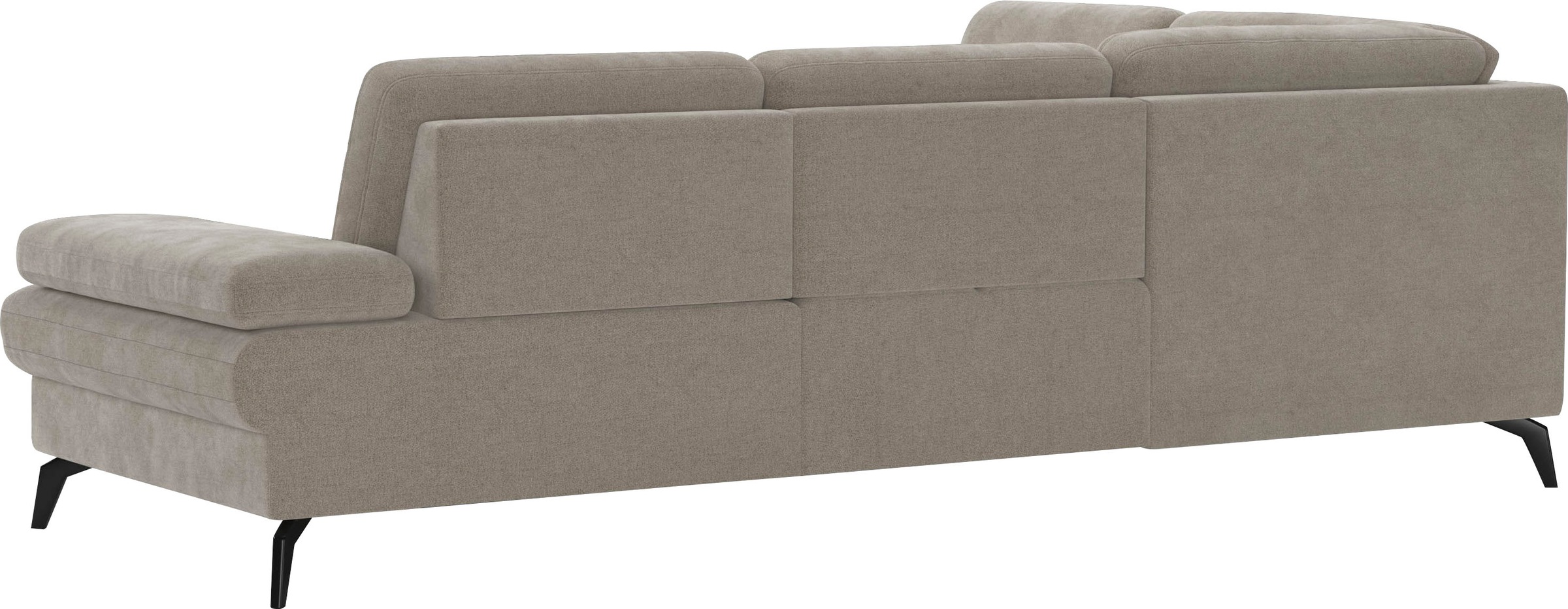 sit&more Ecksofa »Morris L-Form, inkl. Sitztiefenverstellung«, wahlweise mit Armteilverstellung, Bettfunktion & Bettkasten