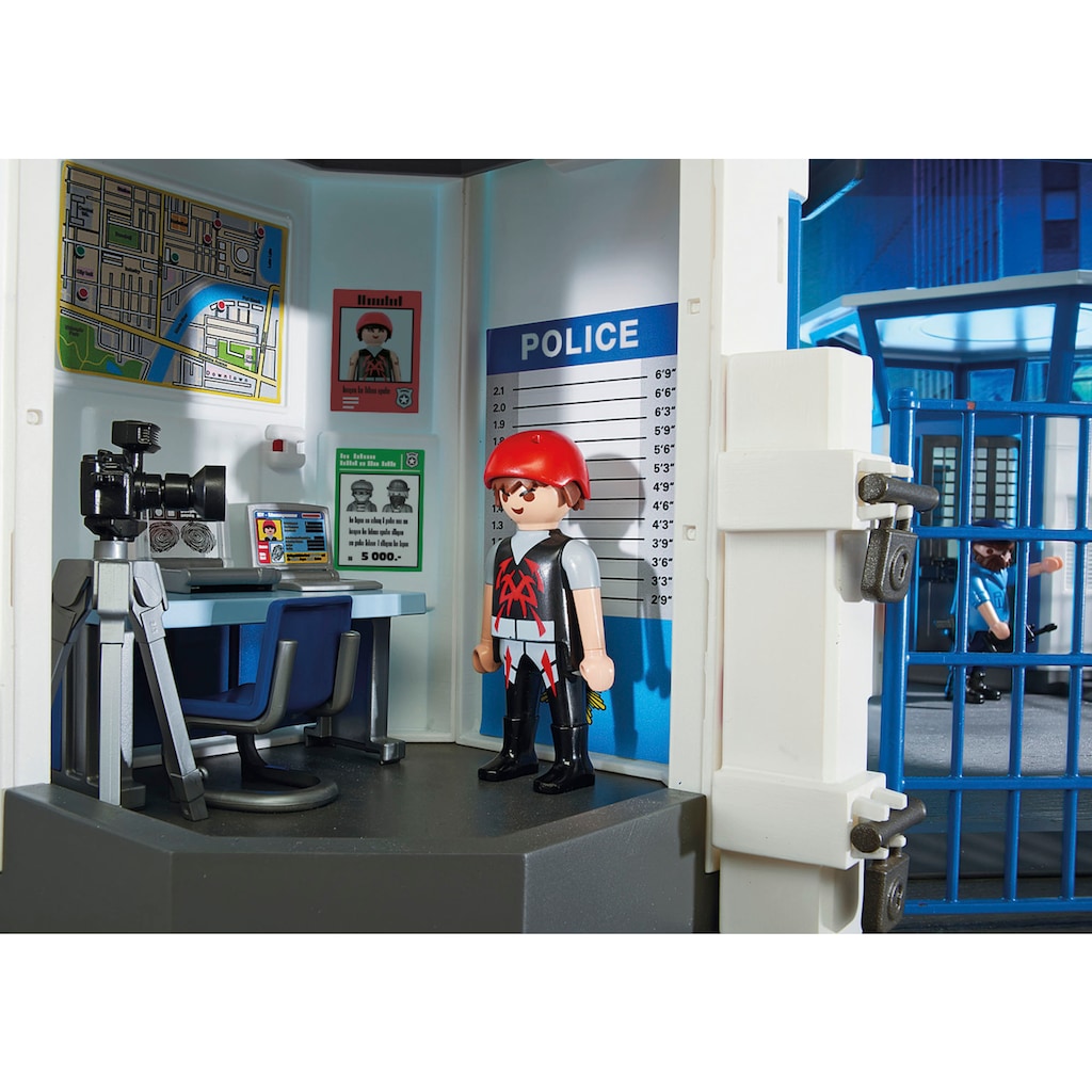 Playmobil® Konstruktions-Spielset »Polizei-Kommandozentrale mit Gefängnis (6872), City Action«, (256 St.), Made in Germany