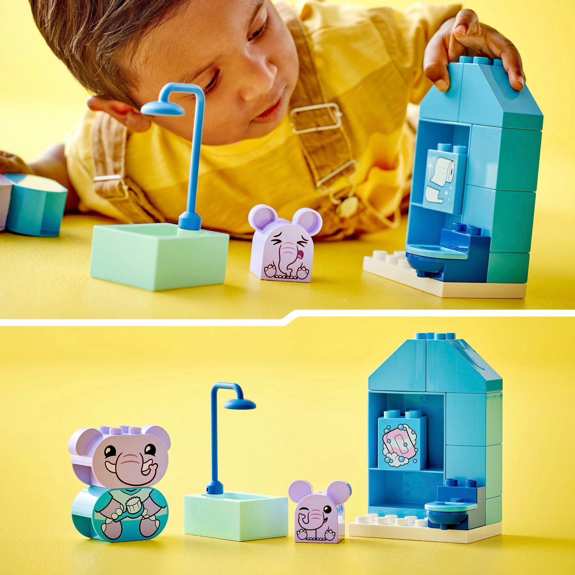 LEGO® Konstruktionsspielsteine »Alltagsroutinen: Baden (10413), LEGO DUPLO My First«, (15 St.), Made in Europe