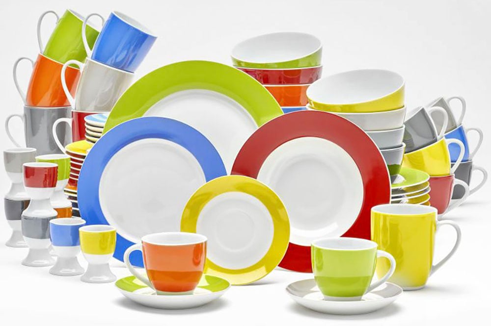 van Well Suppenteller »Vario« Porzellan, spülmaschinen- und mikrowellengeeignet, Ø 21,5 cm