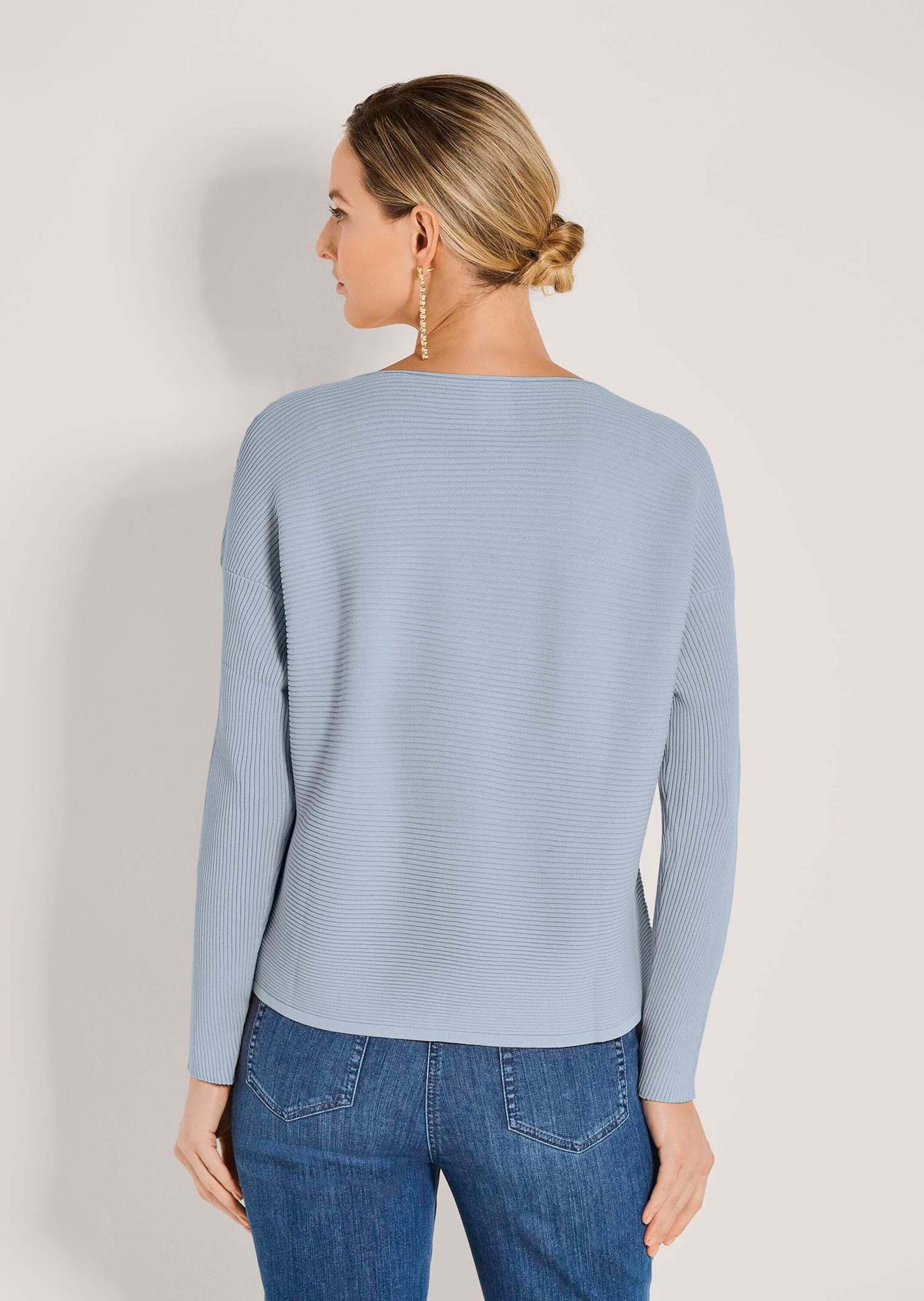 MADELEINE Longpullover »Strickpullover Lässiger Oversized-Pullover mit U-Boot-Ausschnitt«