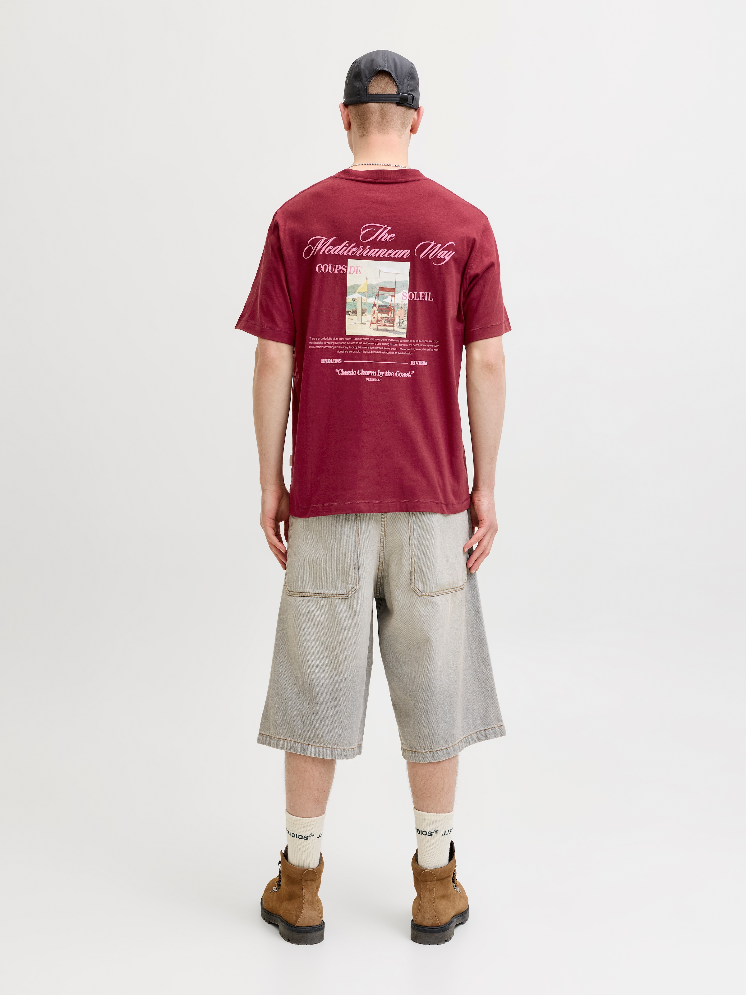 Jack & Jones T-Shirt »JORCASSIS PHOTO BACK TEE SS CREW NECK« mit Print