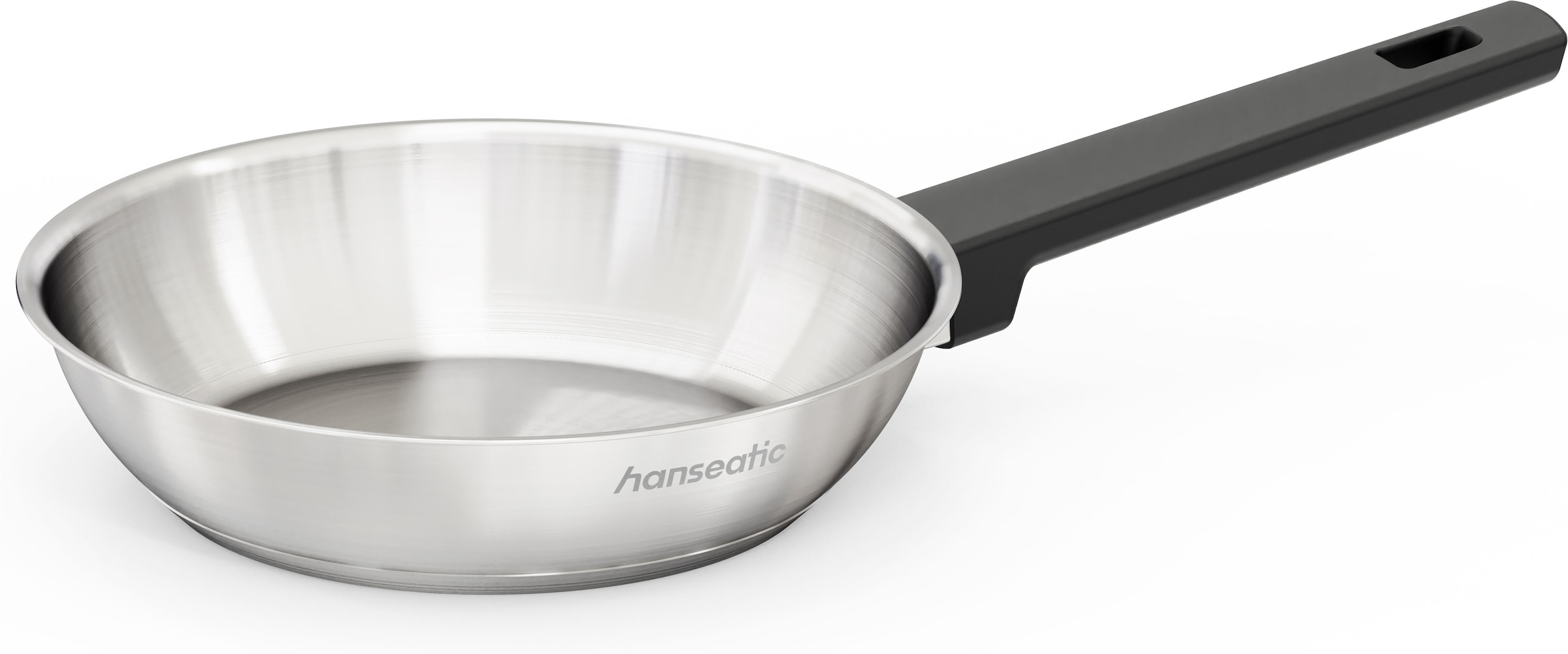 Hanseatic Pfannen-Set »SMART« Edelstahl 18/10 Set, 1x Pfanne Ø 20 cm, 24 cm und 28 cm, 3 tlg. ohne Beschichtung, energiesparend, für alle Herdarten, inkl. Induktion
