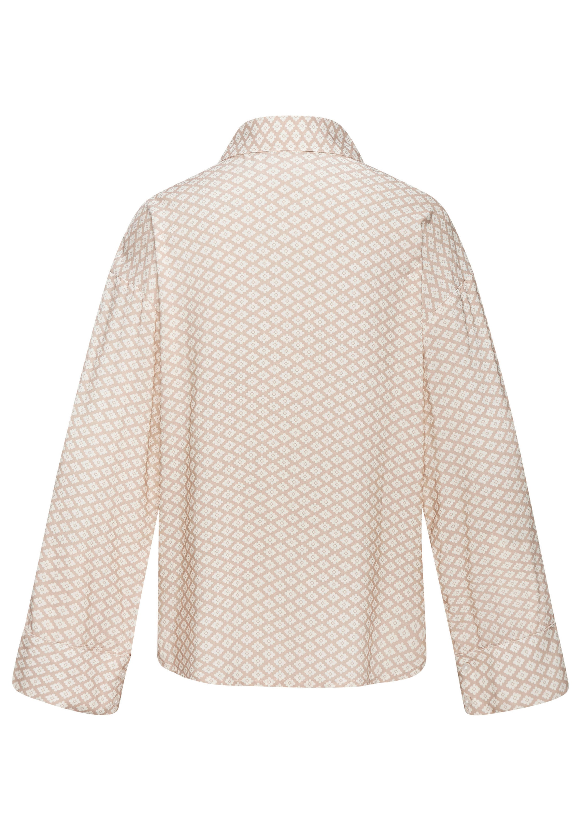 LASCANA Pyjamaoberteil, Mit edlem Allover-Druck
