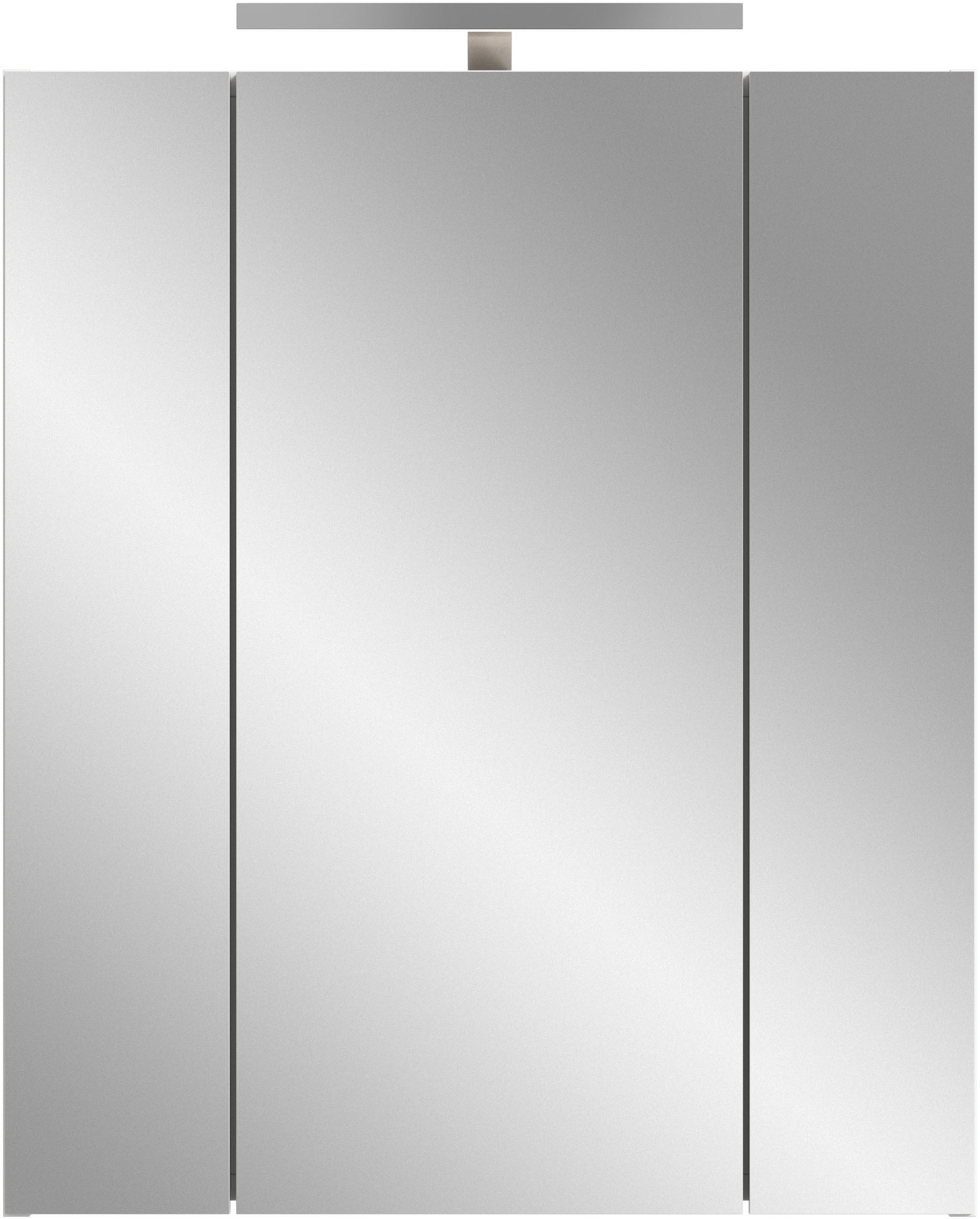 INOSIGN Spiegelschrank 2 Stk. tlg. Florenz, Spiegelschrank inkl. Beleuchtung, 3-Türig