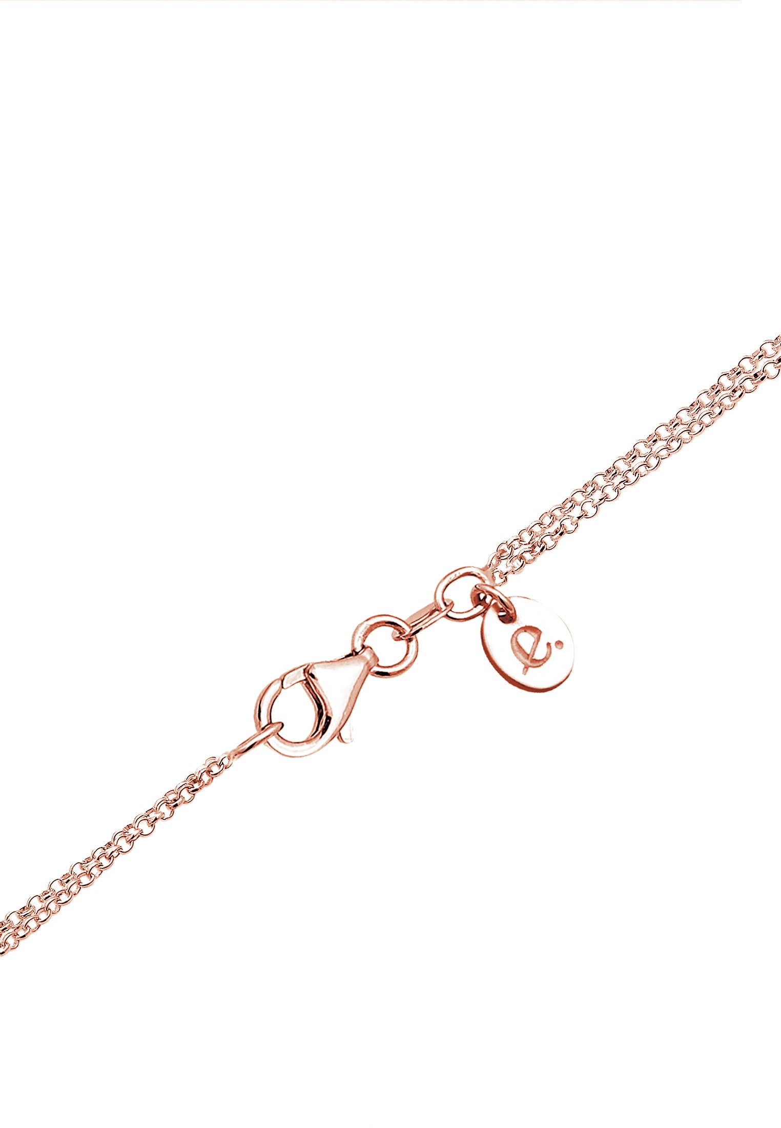 Elli Premium Silberkette »Halskette Layer mit Topas Edelstein 925 Sterling Silber«