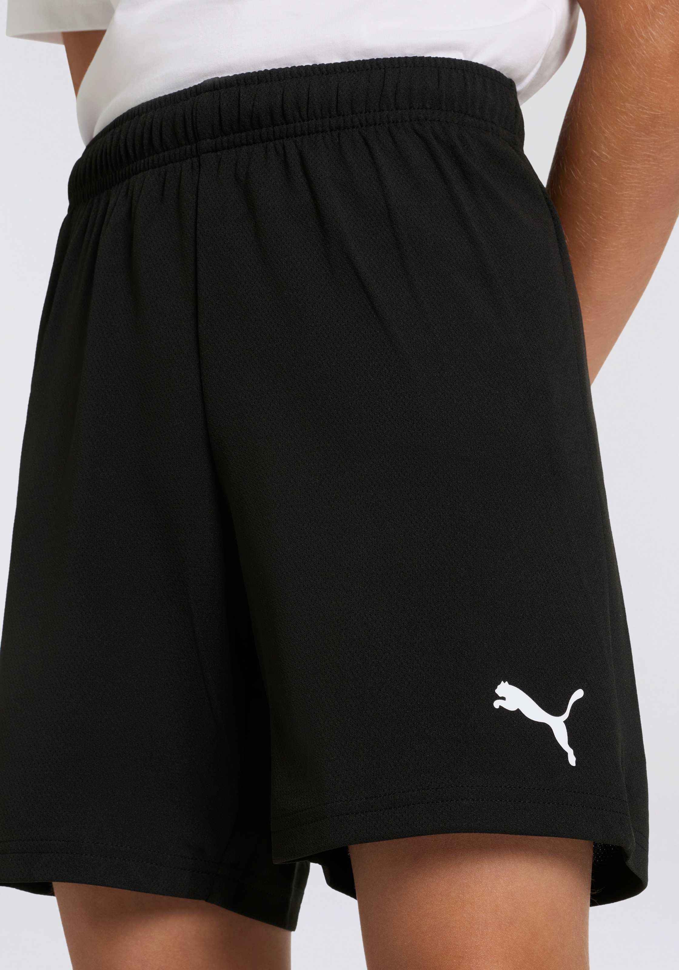 PUMA Trainingsshorts »TEAMRISE SHORT JR«  sportlicher Stil, für Jugendliche, atmungsaktives Material