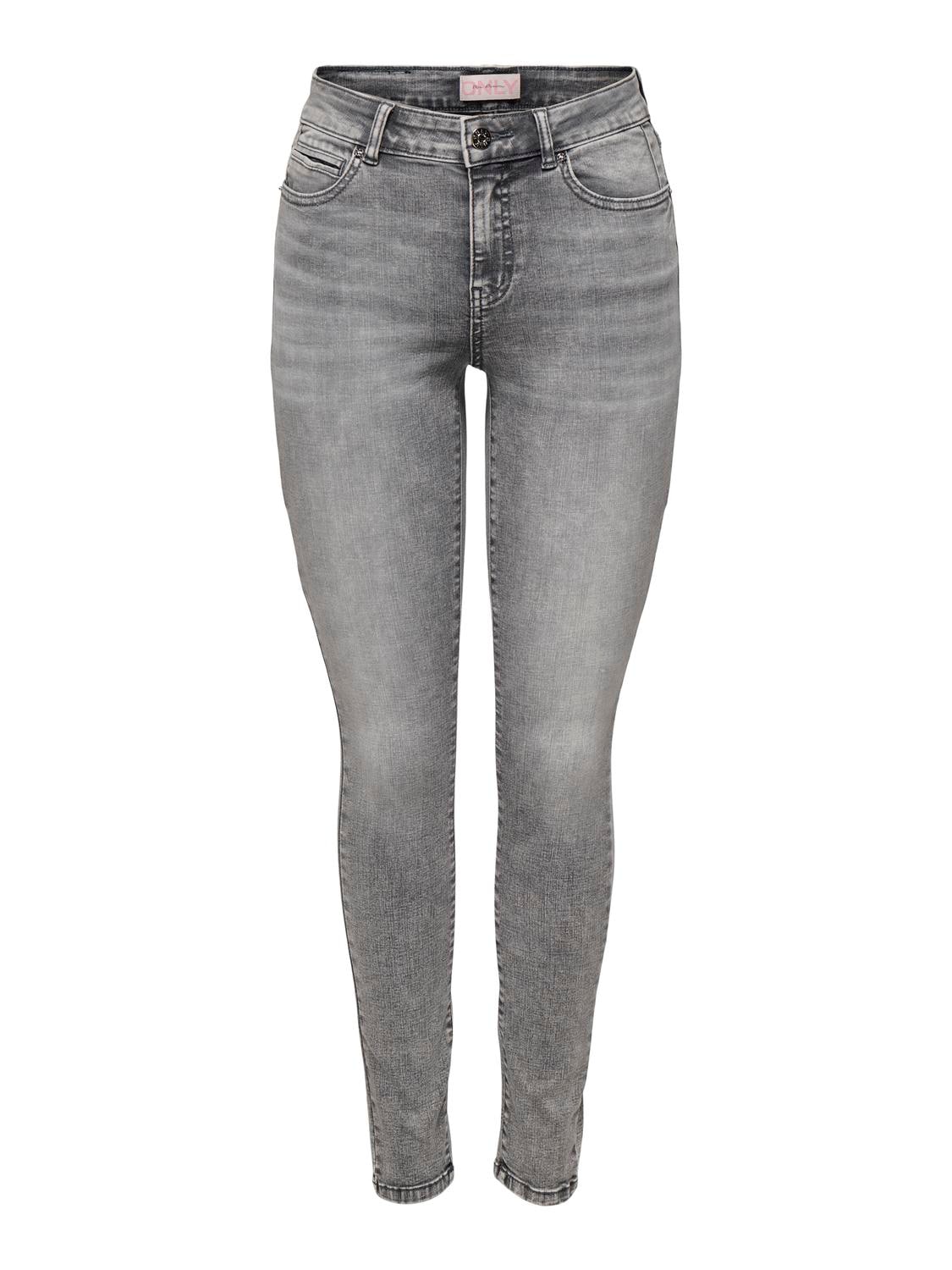 ONLY Skinny-fit-Jeans »ONLWAUW MID WAIST SK LANK COIN PKT DNM X«