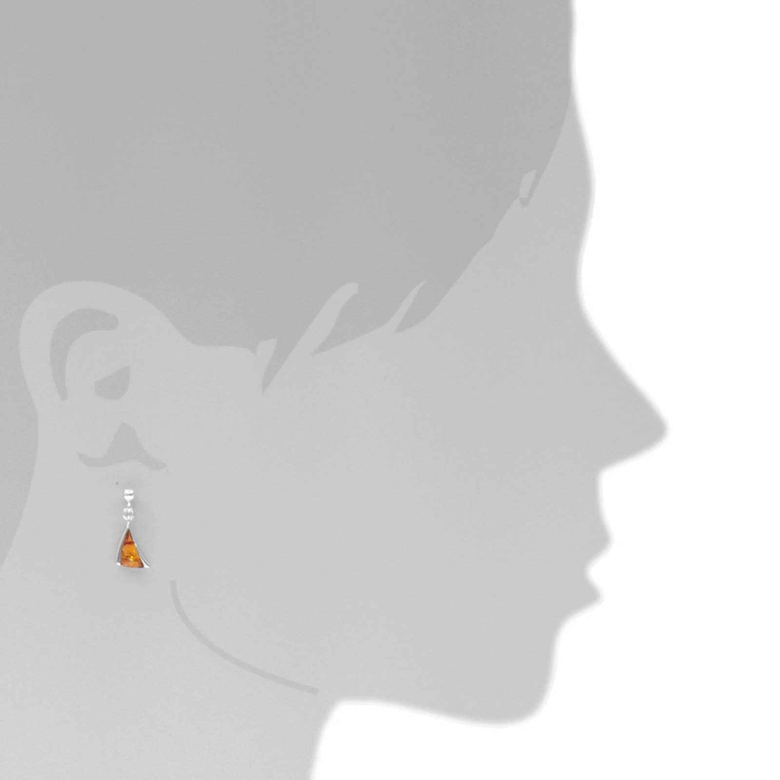 OSTSEE-SCHMUCK Paar Ohrhänger »- Imke - Silber 925/000 - Bernstein«