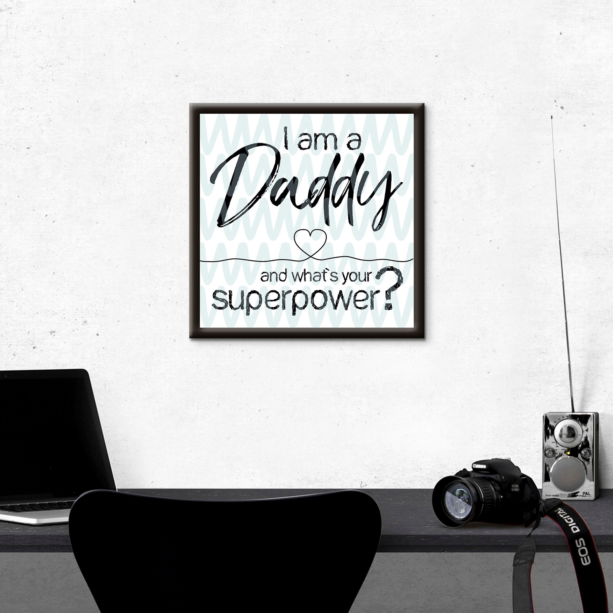 Artland Wandbild »Papa superpower«, Sprüche & Texte, (1 St.)