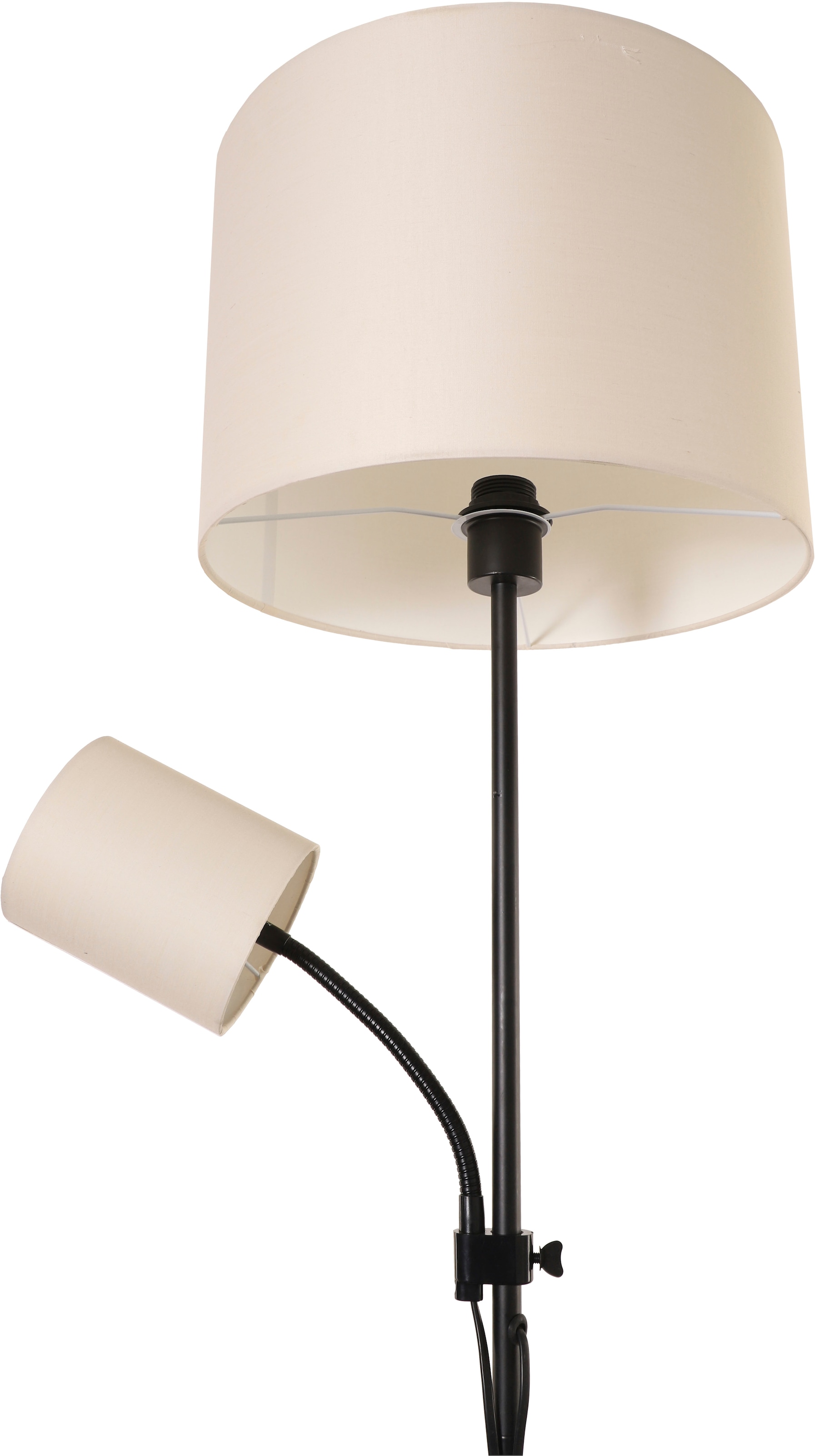 OTTO home Stehlampe »Avveline« E27 1 Stk. Stehlampe mit Leseleuchte 160 cm hoch