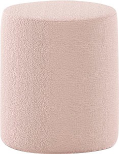 Vipack Polsterhocker »Moon, Hocker in rund, mit flauschigem Bouclé Stoff« B/H/T ca. 41x41,5x41cm, bis 80 kg belastbar,  als Sitzgelegenheit o. Nachttisch, 41 cm ∅ , Bouclé Stoff, in 4 Farben