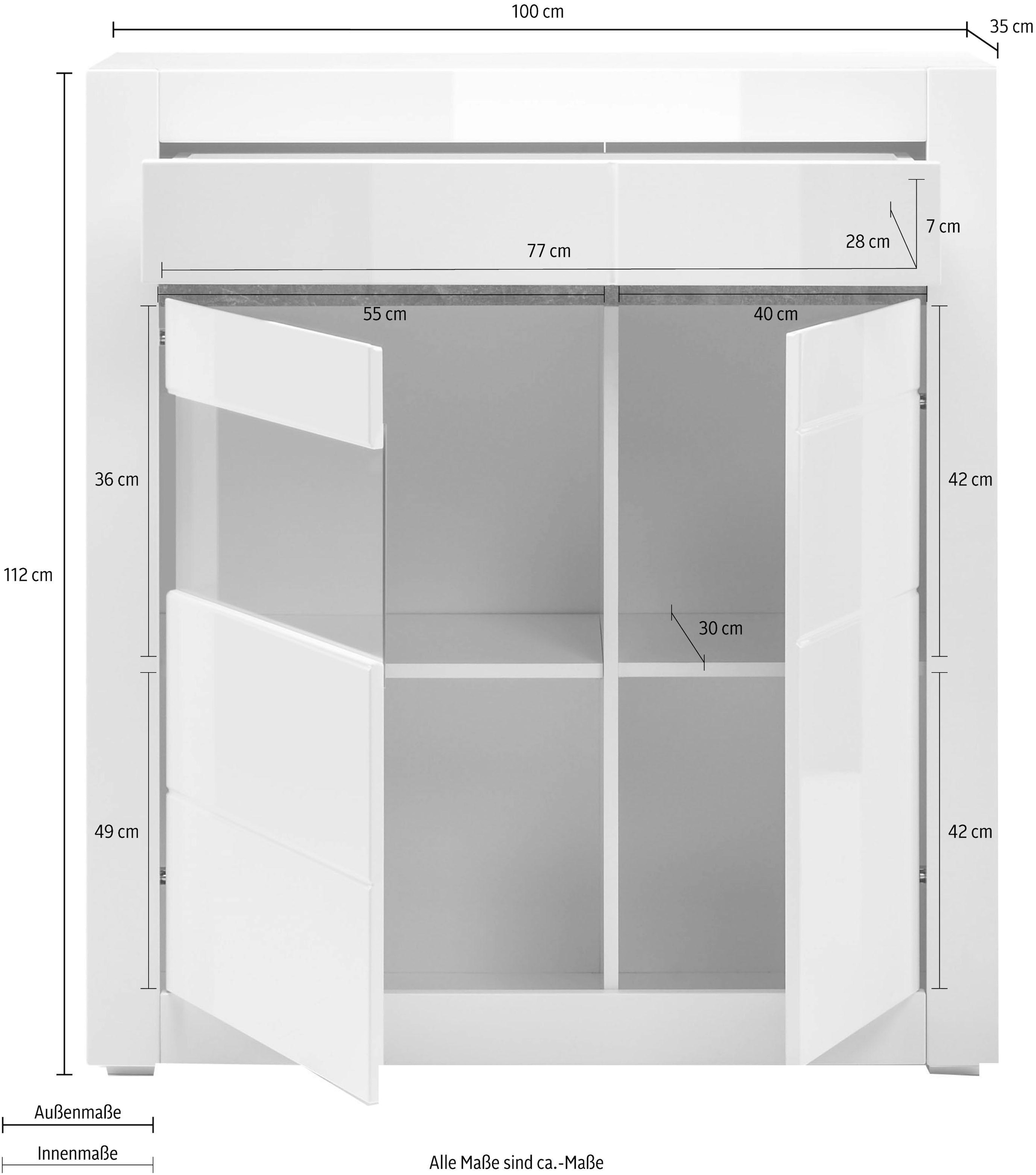 INOSIGN Vitrine »Carat«, Höhe 112 cm kaufen bei OTTO