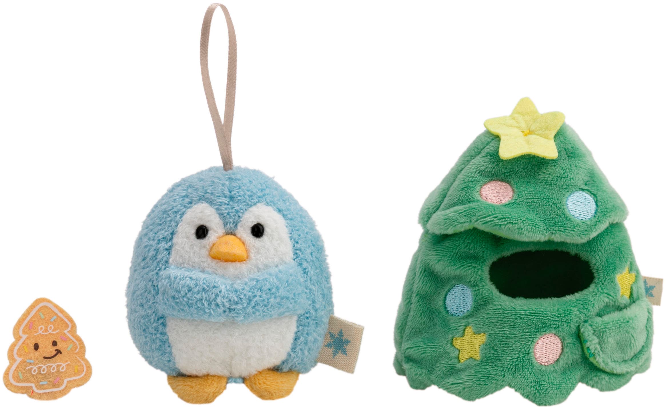 Nici Kuscheltier »mymochi, Set Pinguin Waddle 8cm mit Lebkuchen & Weihnachtsbaumkostüm« in Geschenkbox