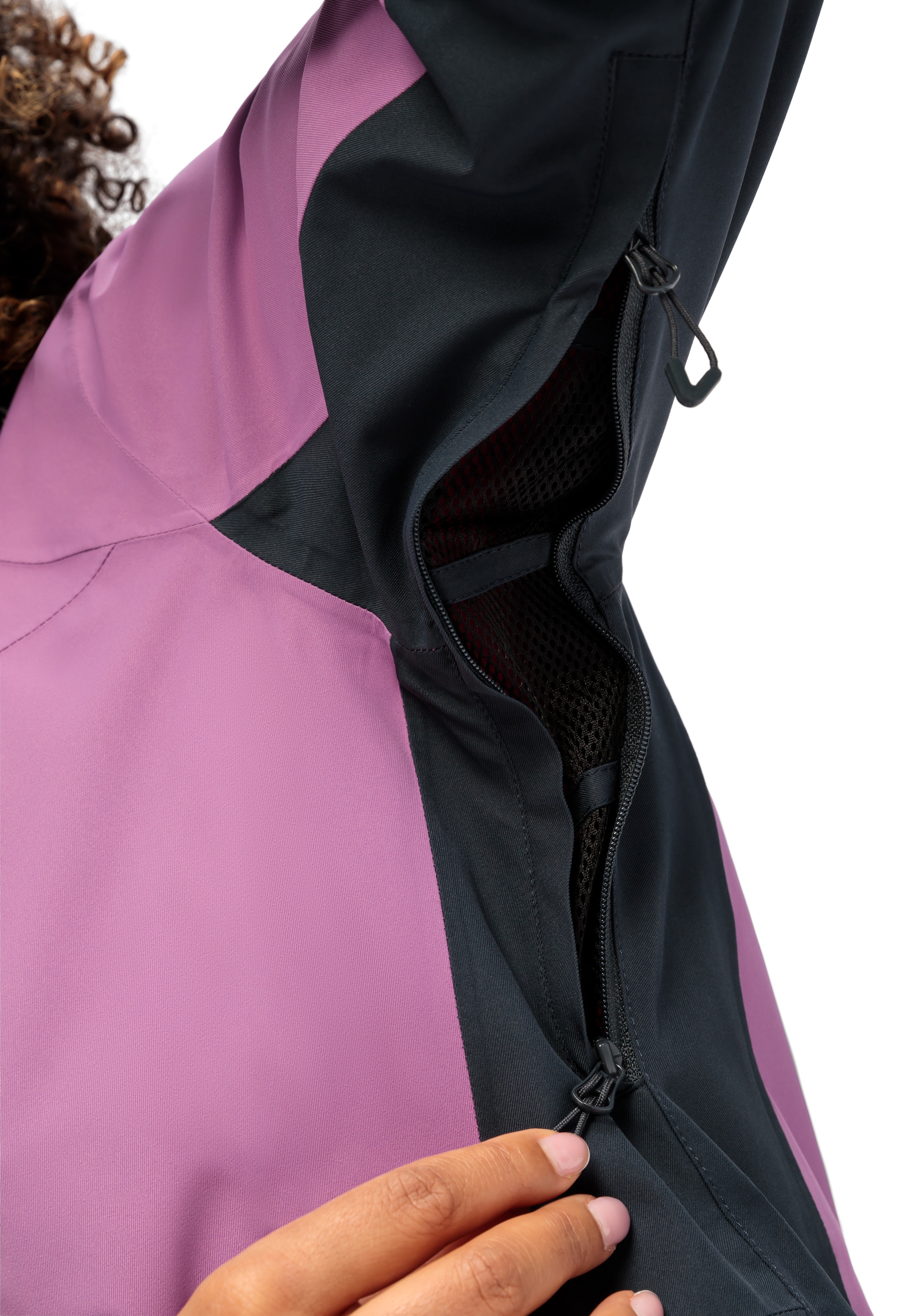Maier Sports Funktionsjacke »Lindon W«, Damen Outdoorjacke, wasserdicht, RV-Taschen, Kapuze