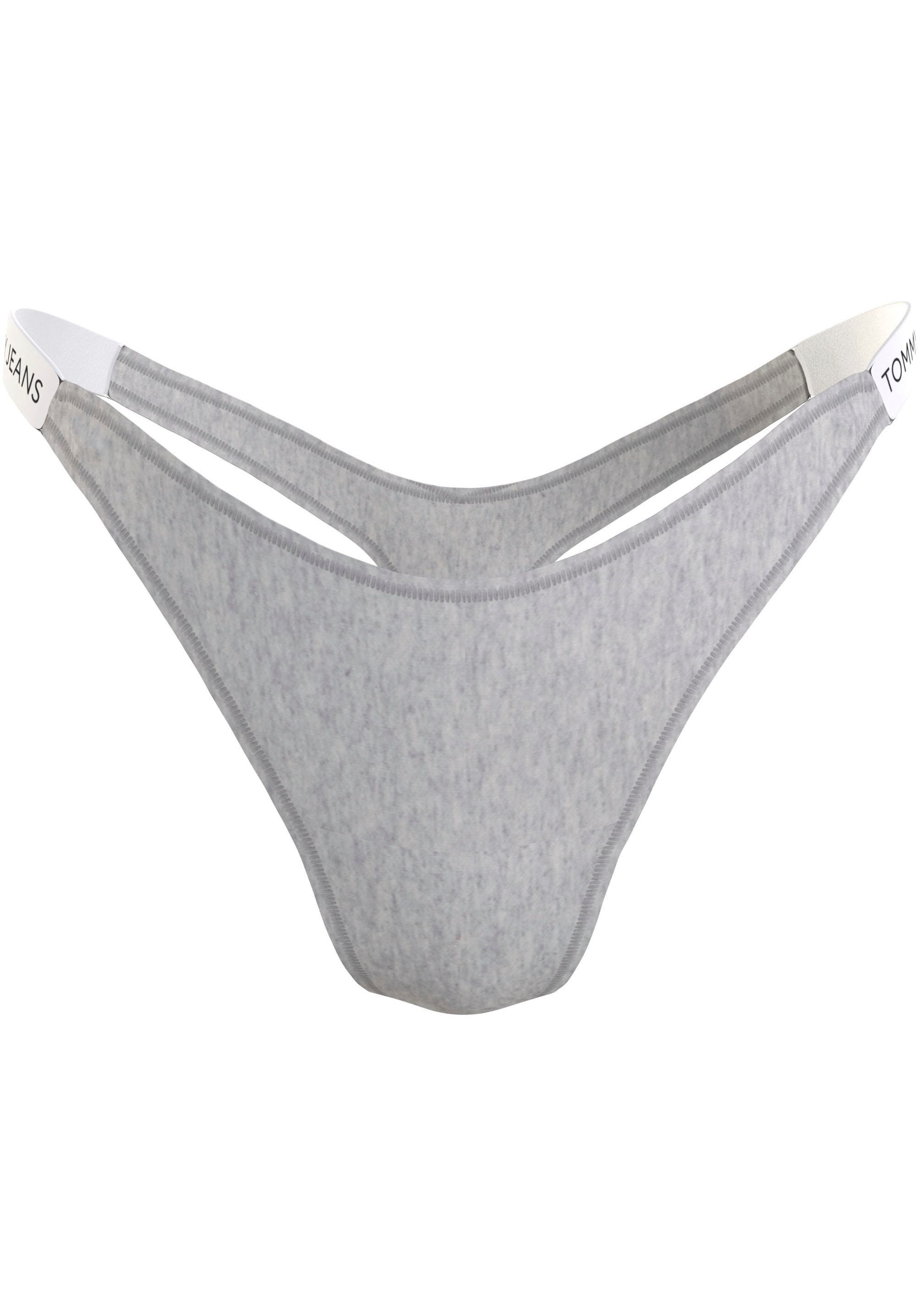 Tommy Hilfiger Underwear Slip »HIGH LEG THONG (EXT SIZES)«, meliert, Logoschriftzug