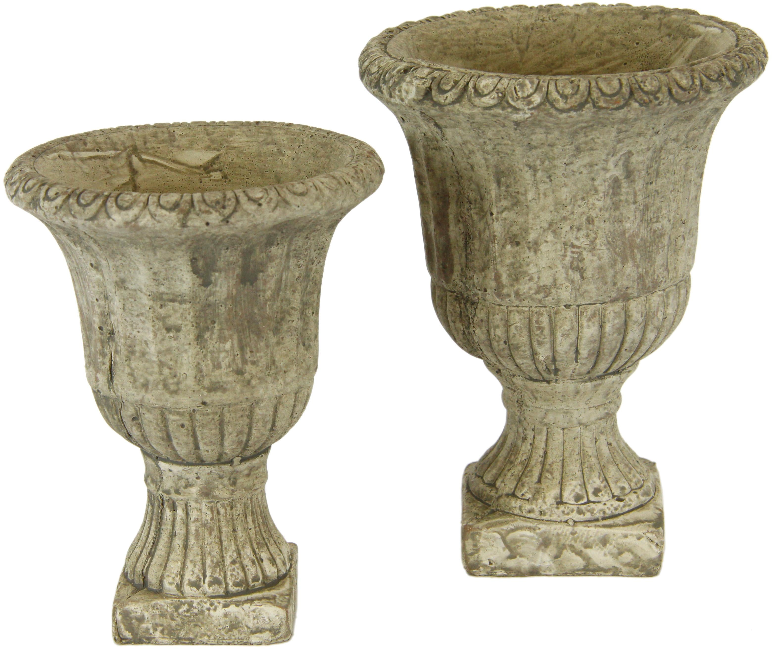 I.GE.A. Übertopf "Antik-Betonpokal"