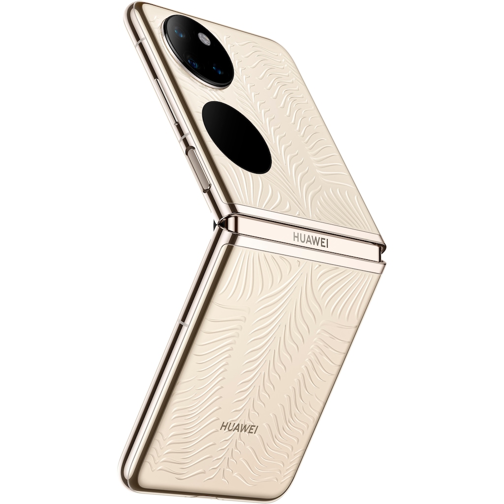 Huawei Smartphone »P50 Pocket Premium«, Gold, 17,53 cm/6,9 Zoll, 512 GB Speicherplatz, 40 MP Kamera