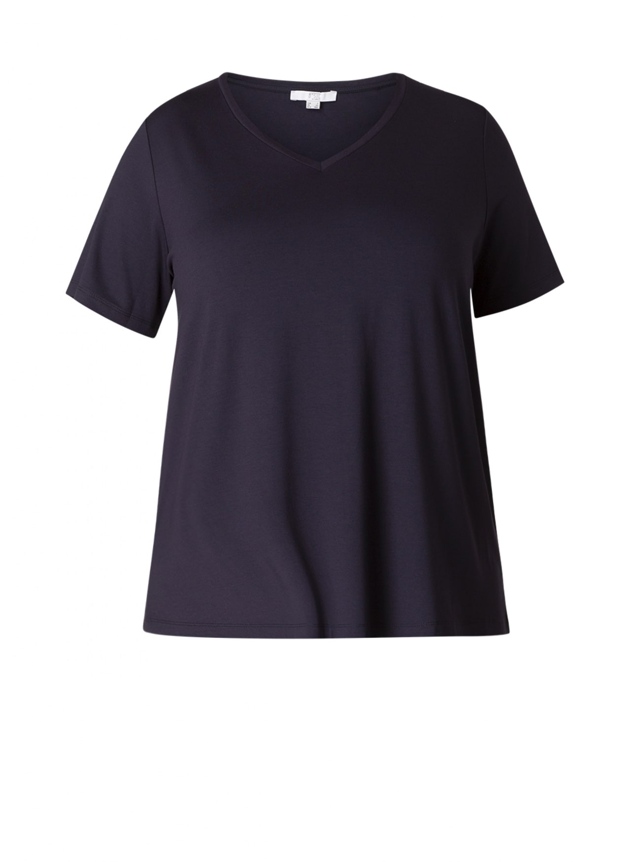 Base Level Curvy T-Shirt »Alba« mit V-Ausschnitt