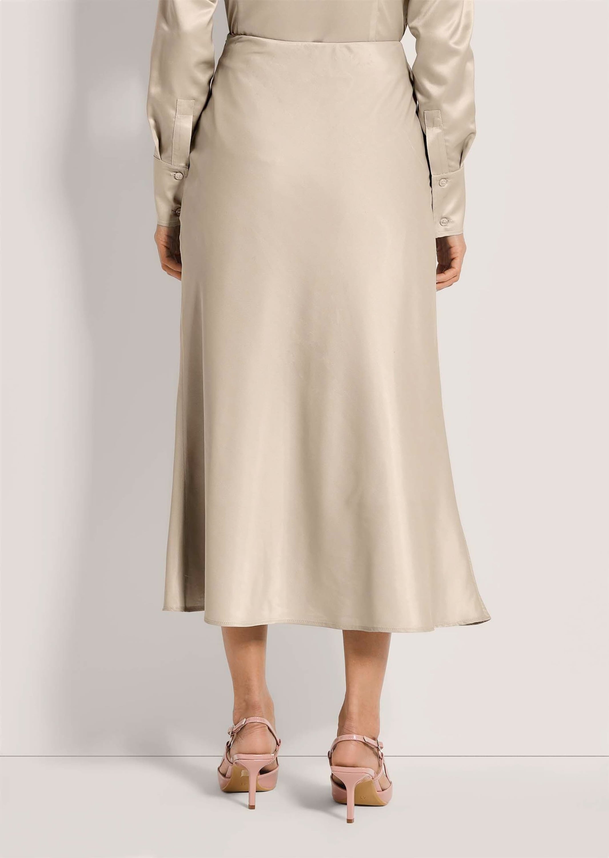 MADELEINE Midirock »Midirock Midi Satinrock für elegante Anlässe« Satin