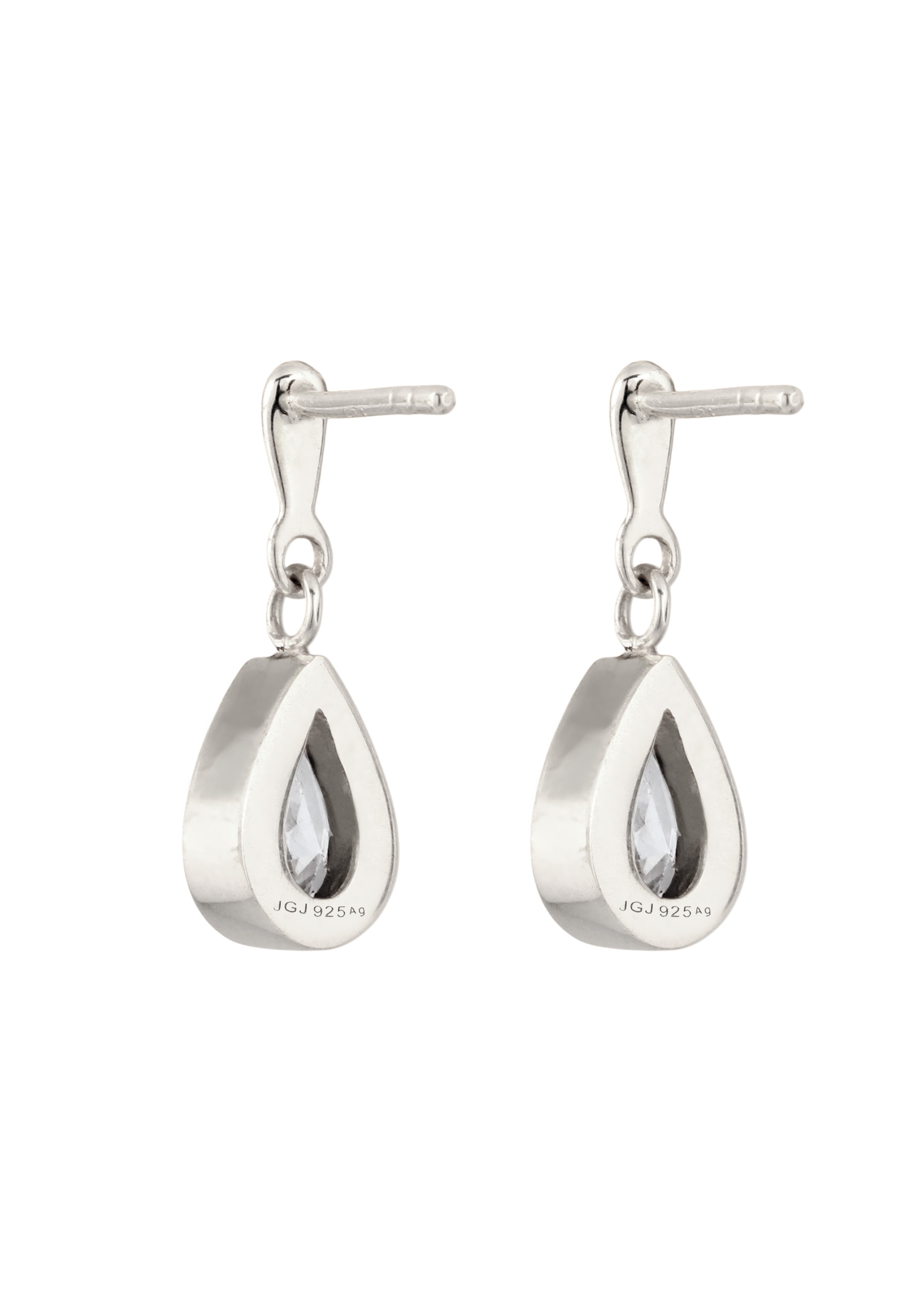 Elli Premium Paar Ohrstecker »Ohrringe Ohrstecker Tropfen Zirkonia Weiß 925 Sterling Silber«