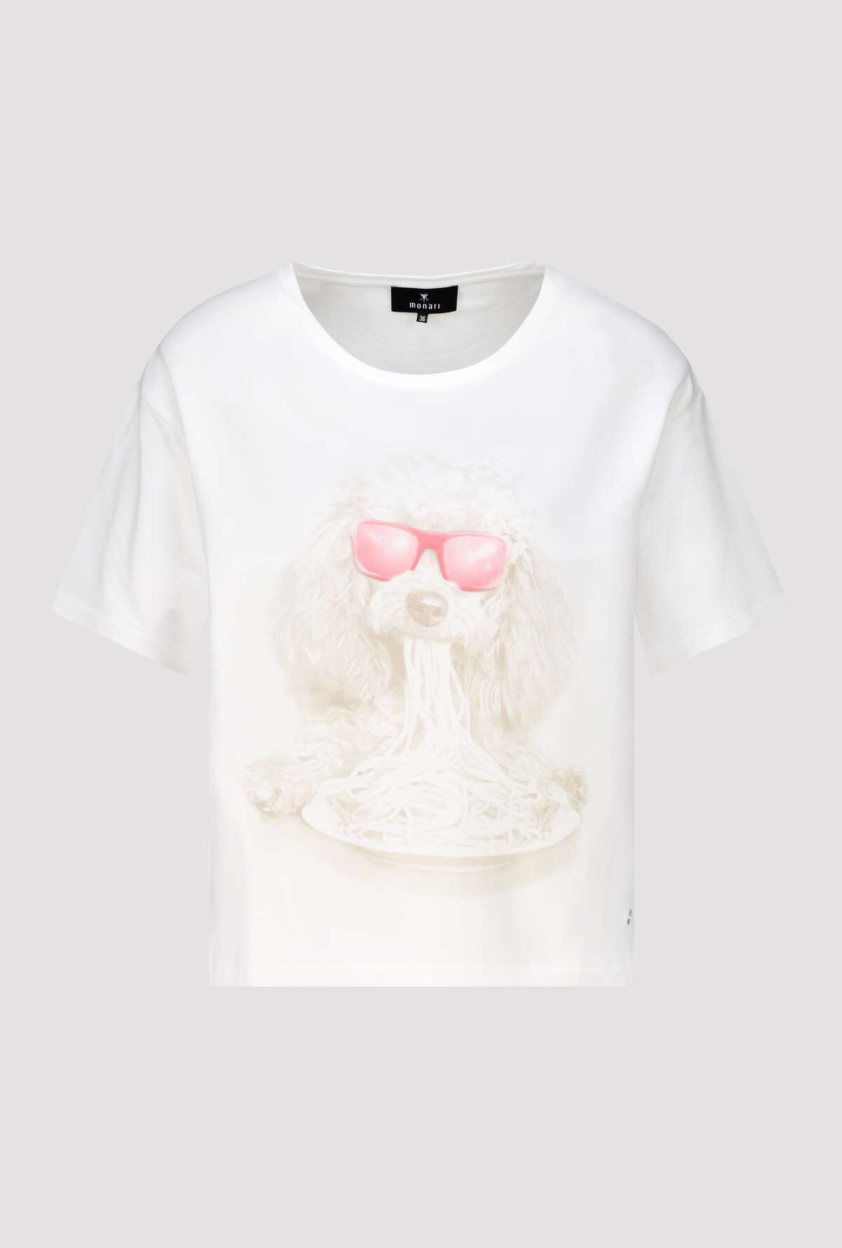 Monari T-Shirt »Shirt Hund+Spaghetti« Regular fit mit Hunde-Print