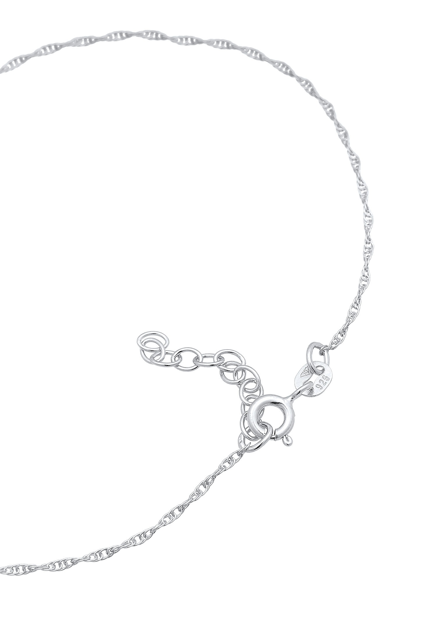 Elli Fußkette »Fußschmuck Feder Festival Boho 925 Silber«