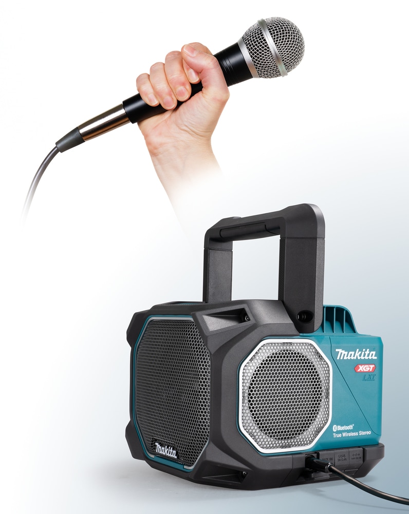 Makita Bluetooth-Lautsprecher »»MR014GZ««, (XGT • LXT • AC/DC • Bluetooth • Mikrofon), ohne Akku, ohne Ladegerät