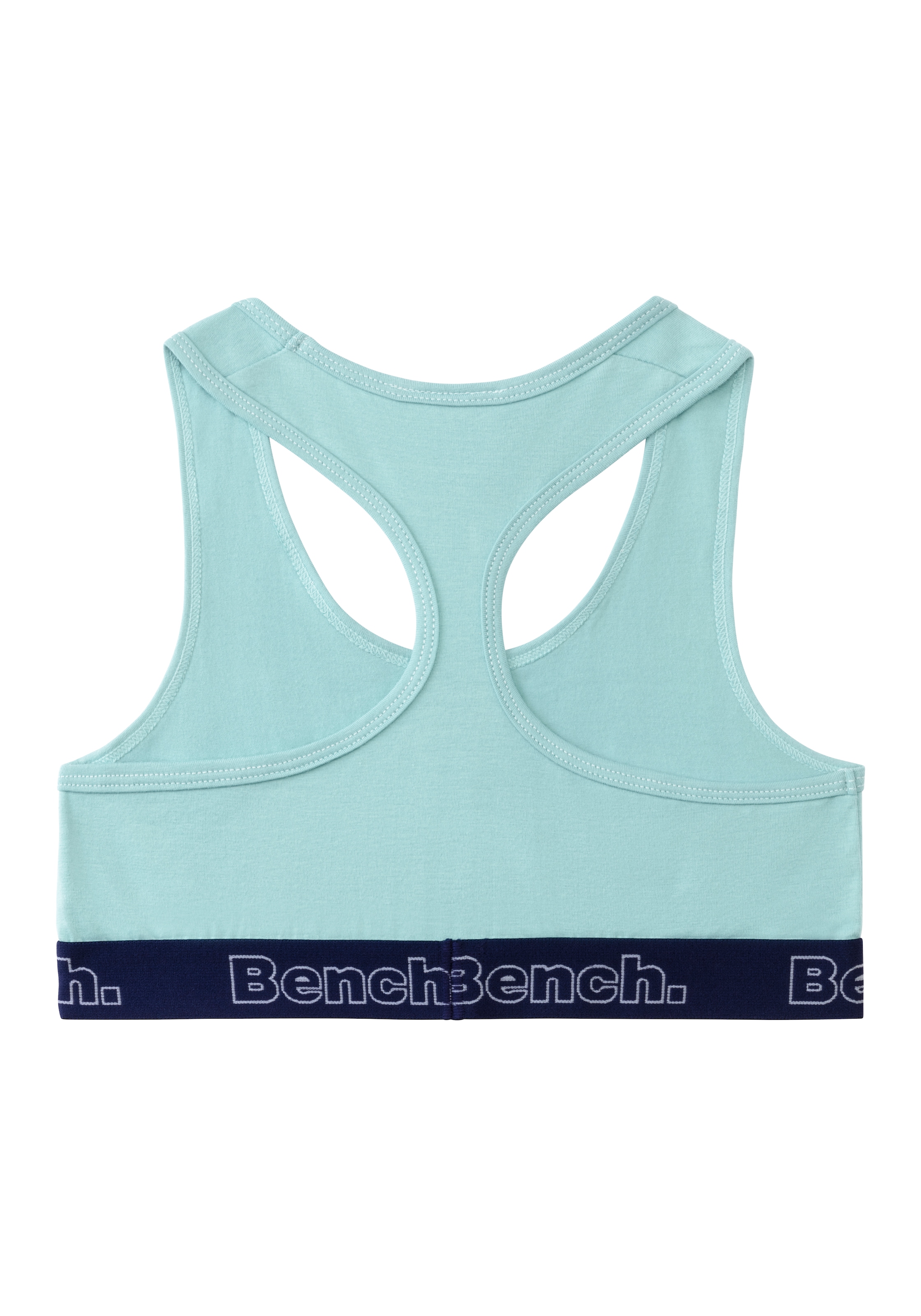 Bench. Bustier, mit kontrastfarbigem Bündchen und Racerback