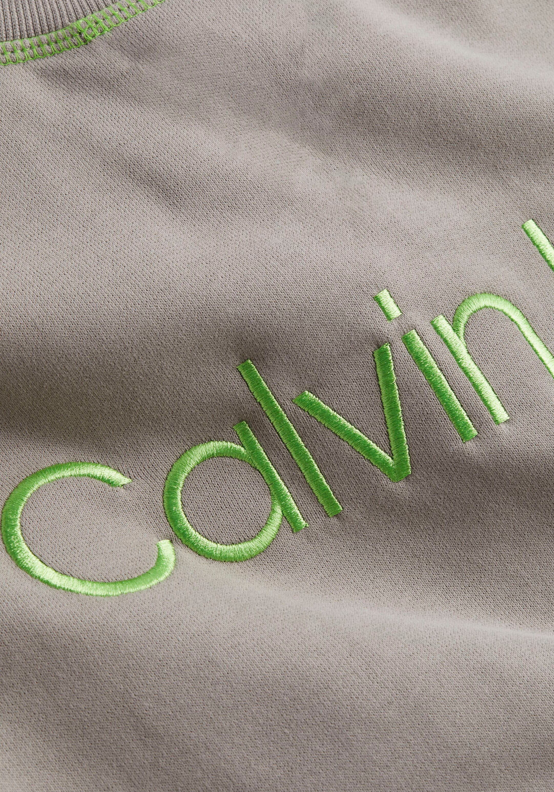 Calvin Klein Sweatshirt »L/S SWEATSHIRT«, Online Shop OTTO im Logostickerei mit