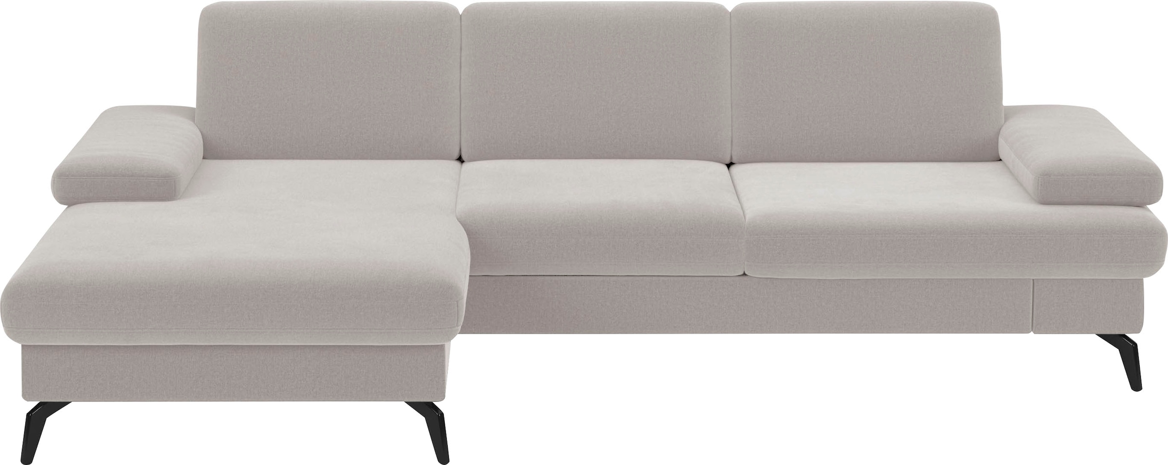 sit&more Ecksofa »Morris L-Form, inkl. Sitztiefenverstellung« wahlweise mit Armteilverstellung, Bettfunktion & Bettkasten