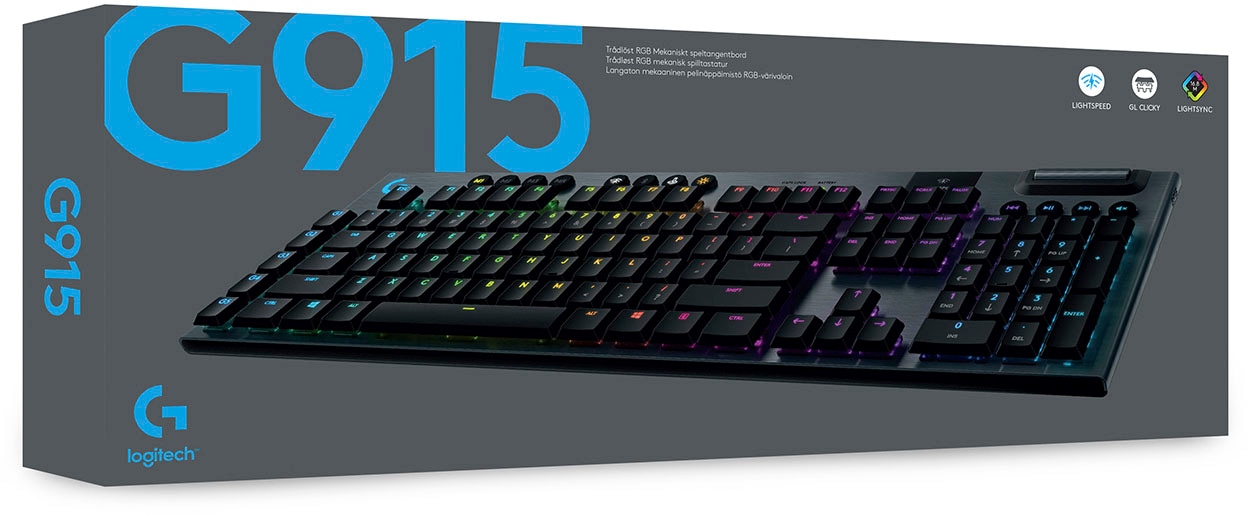 Logitech G Gaming-Tastatur »G915 LIGHTSPEED tactile«