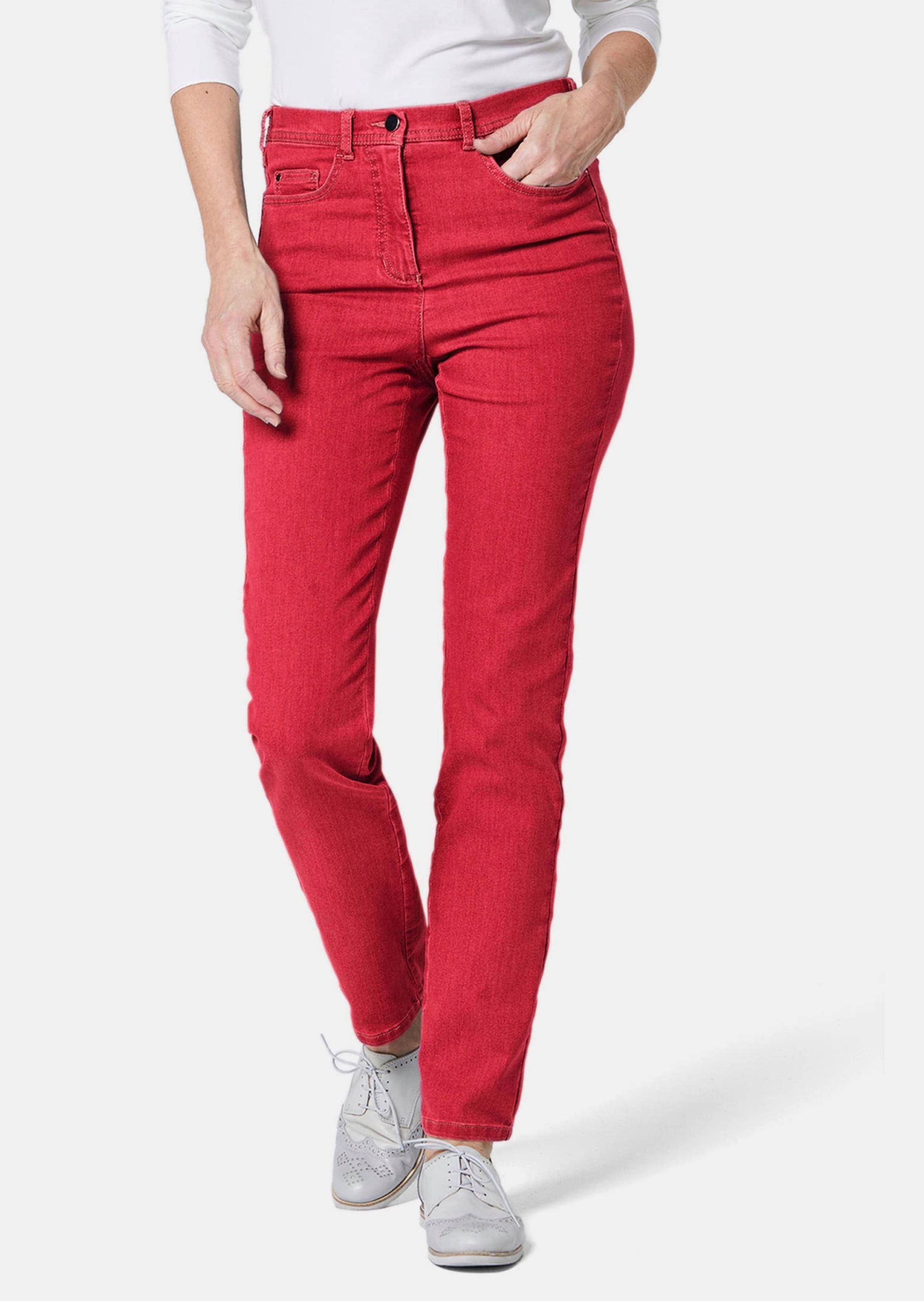 GOLDNER Regular-fit-Jeans »Damen Jeans Slim Fit LOUISA mit Stretch-Anteil«