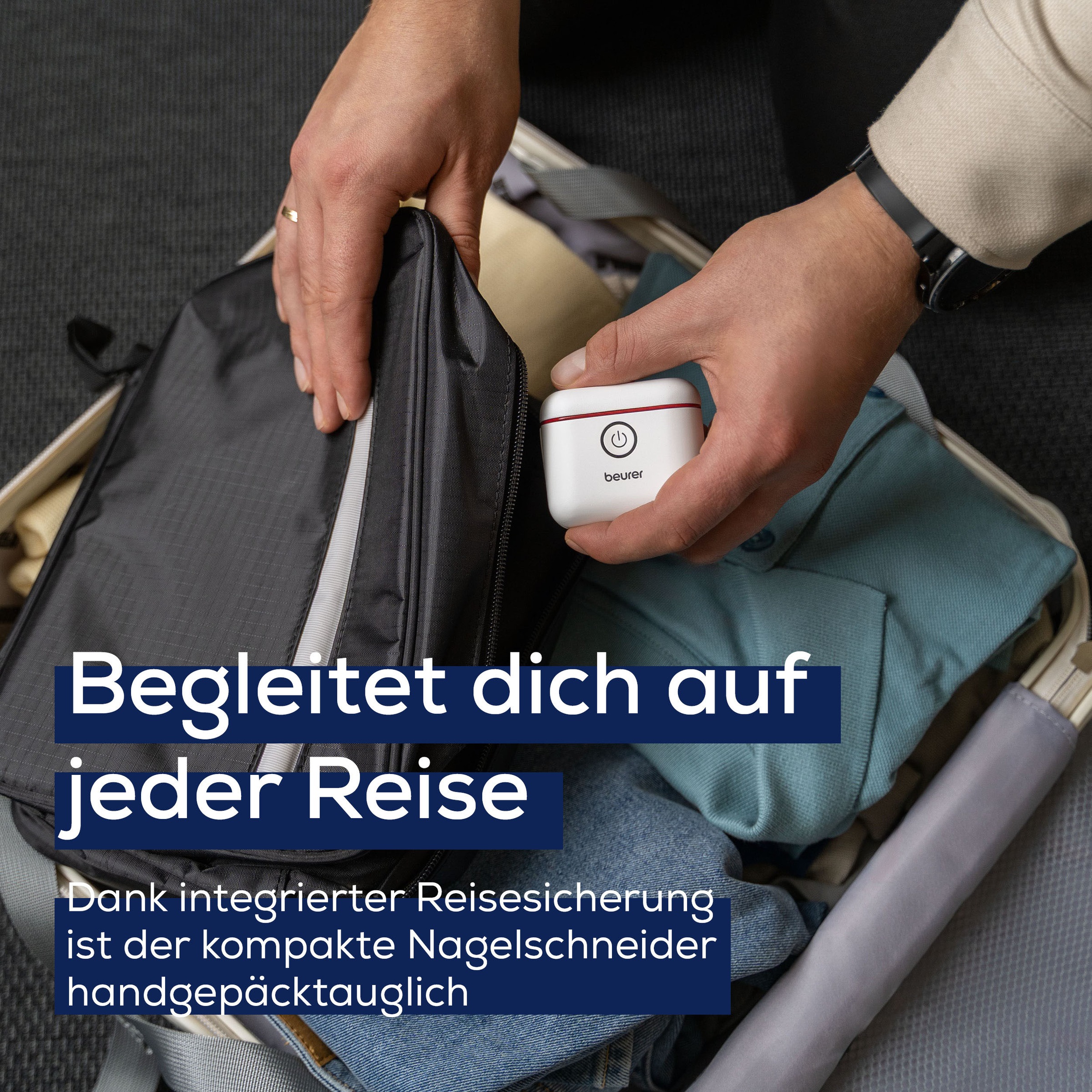 BEURER Nagelknipser »MP 10, elektrisch, automatisches Schneiden der Nägel« Ideal für Kinder, Senioren und bei eingeschränkter Feinmotorik