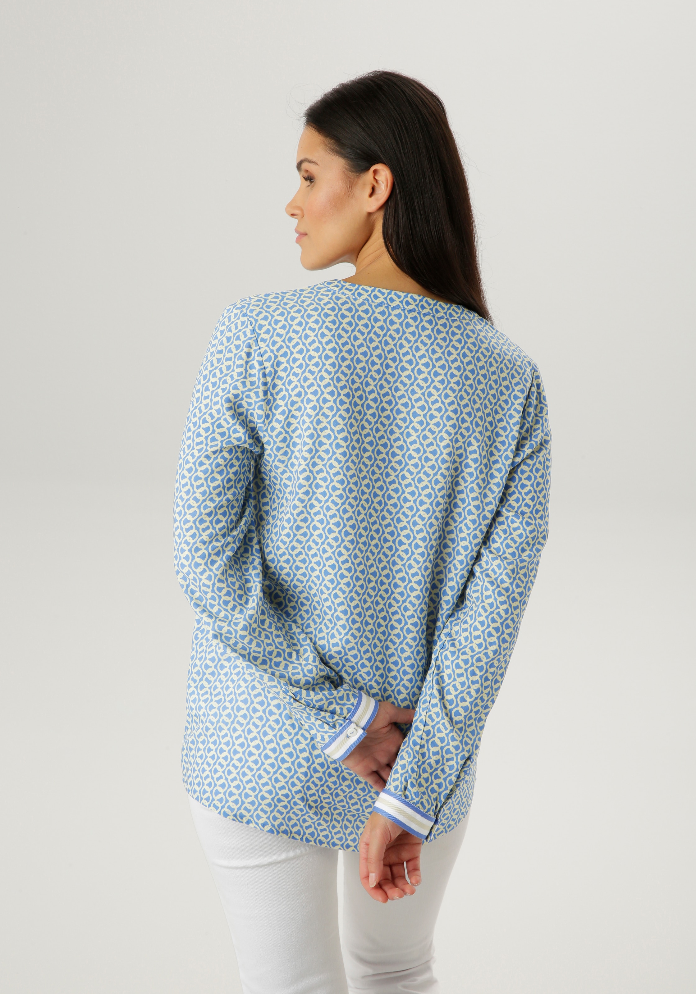 Aniston SELECTED Schlupfbluse mit modischer Kettenmusterung- NEUE KOLLEKTION