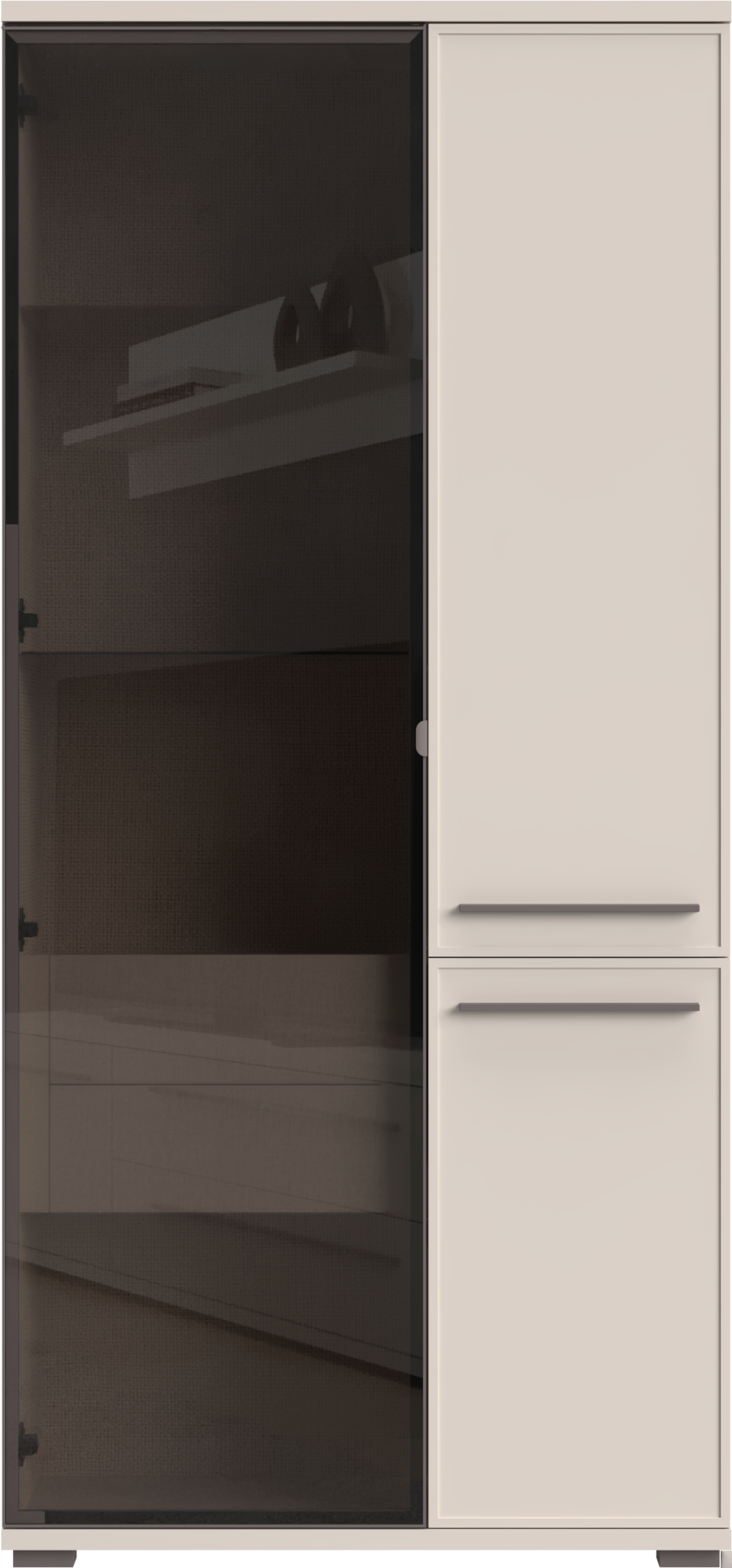 OTTO home Vitrine »Opera, Showcase mit Parsol-Sicherheitsglas im modernen Look« UV lackiert, Soft Close Funktion, Höhenverstellbare Füße