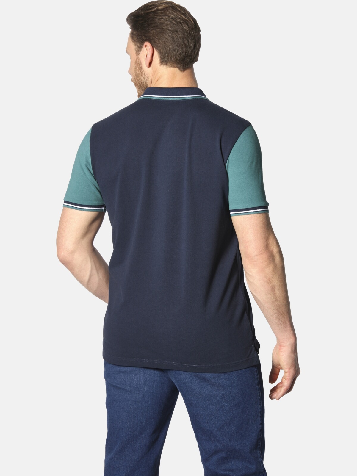 Jan Vanderstorm Poloshirt »Poloshirt OLEJORN«, (1 tlg.), mit kontrastfarbenen Ärmeln