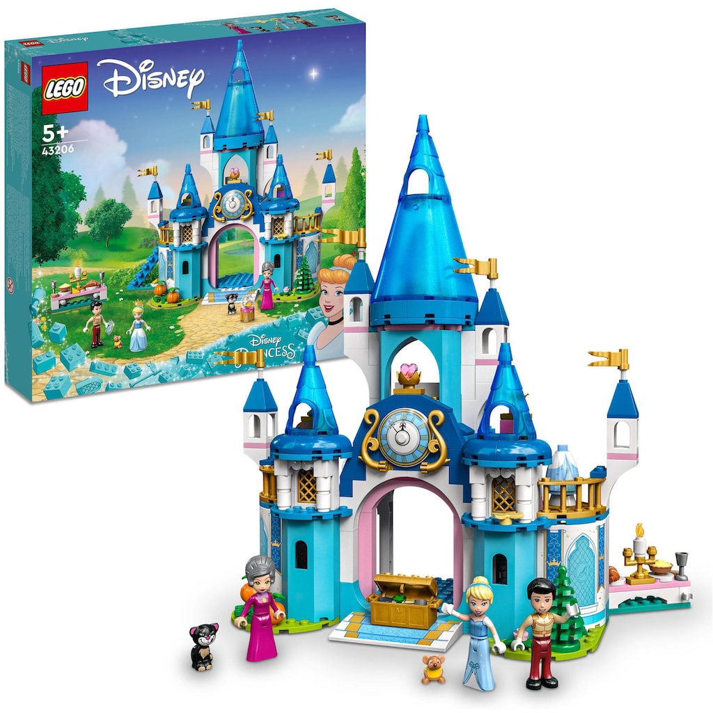 LEGO® Konstruktionsspielsteine »Cinderellas Schloss (43206), LEGO® Disney Princess«, (365 St.)