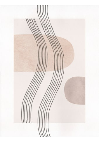 Komar Wandbild »Line Art Waves«, (1 St.), Deutsches Premium-Poster Fotopapier mit... kaufen