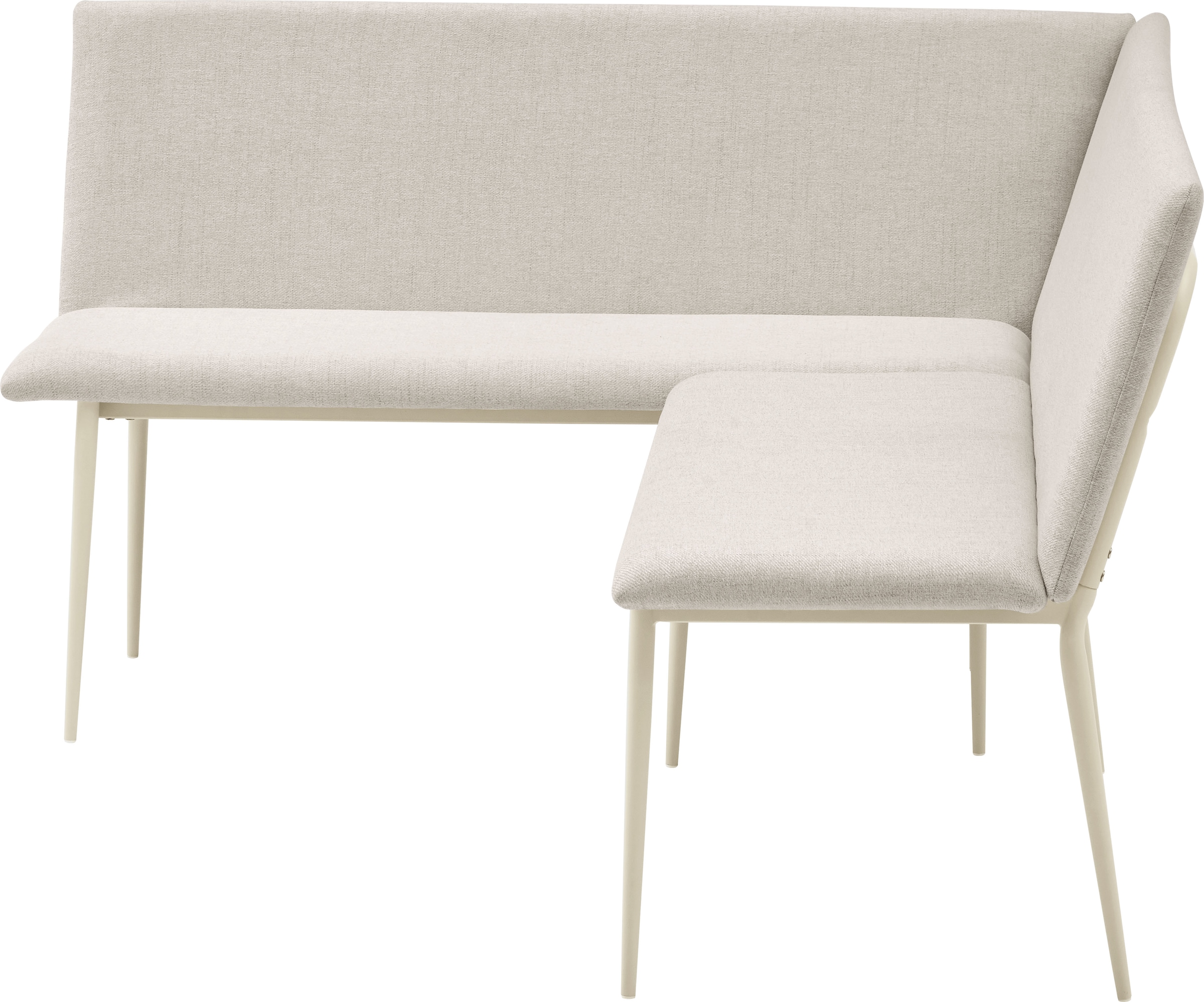 OTTO home Eckbank »Cassy« pflegeleichter Strukturstoff, Metallgestell, FSC-zertifiziertes Holz